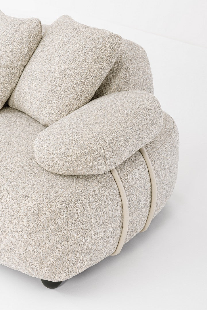 Ecksofa Iside von Bizzotto, Nahaufnahme von Bezug und Verarbeitung (3), im STUFF Shop