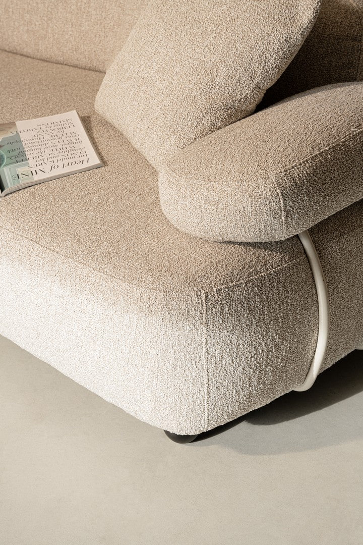 Ecksofa Iside von Bizzotto, Nahaufnahme von Bezug und Verarbeitung (5), im STUFF Shop