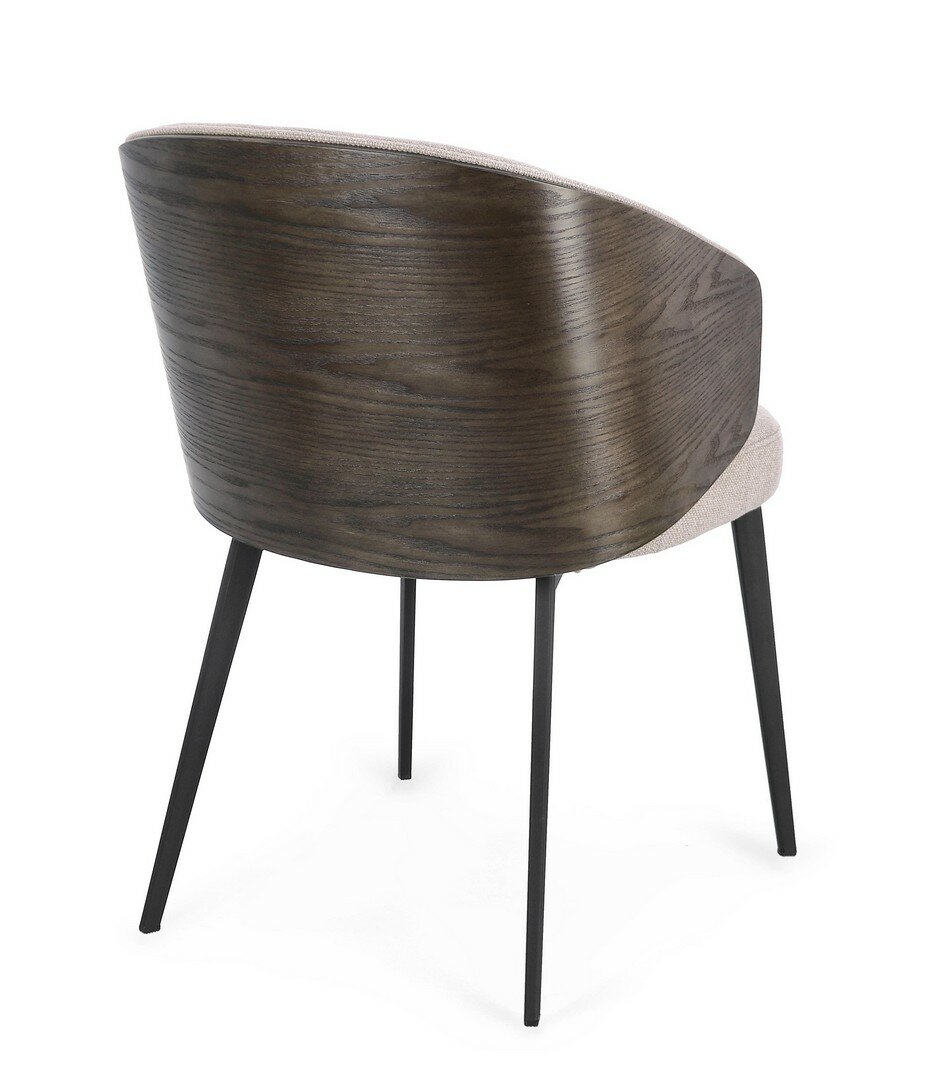 Stuhl Kinsley Dark von Bizzotto von hinten gesehen, im STUFF Shop