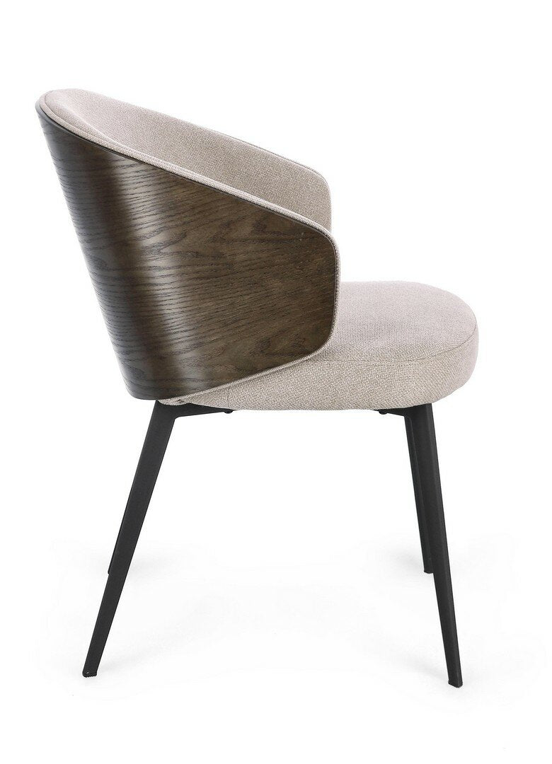 Stuhl Kinsley Dark von Bizzotto in der Seitenansicht, im STUFF Shop