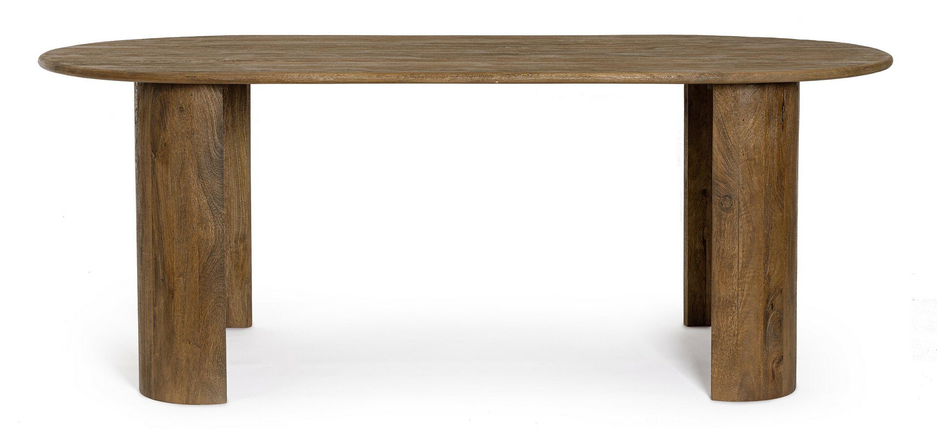 Esstisch Orlando Braun, oval, 210 x 100 cm, freigestellt
