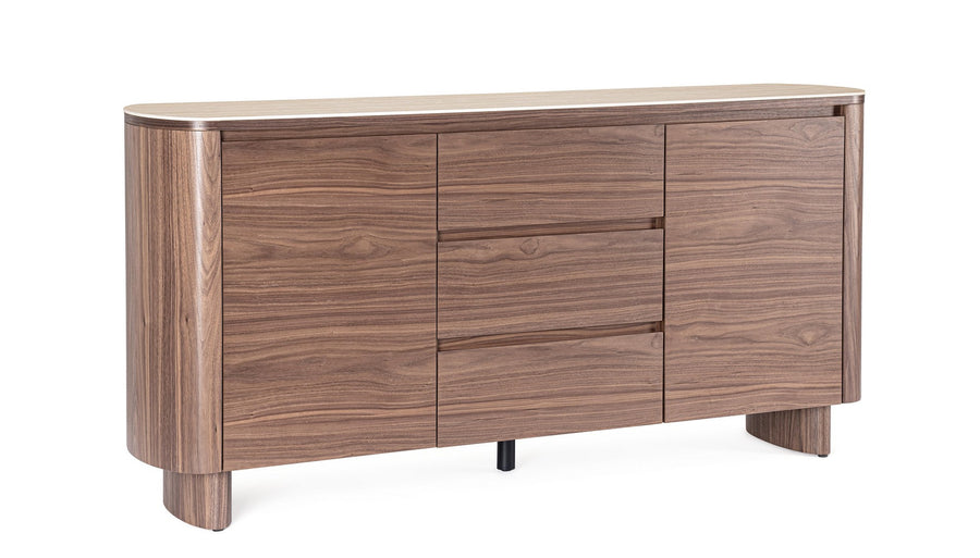 Sideboard Ezekiel 3 Türen mit Stahlgestell