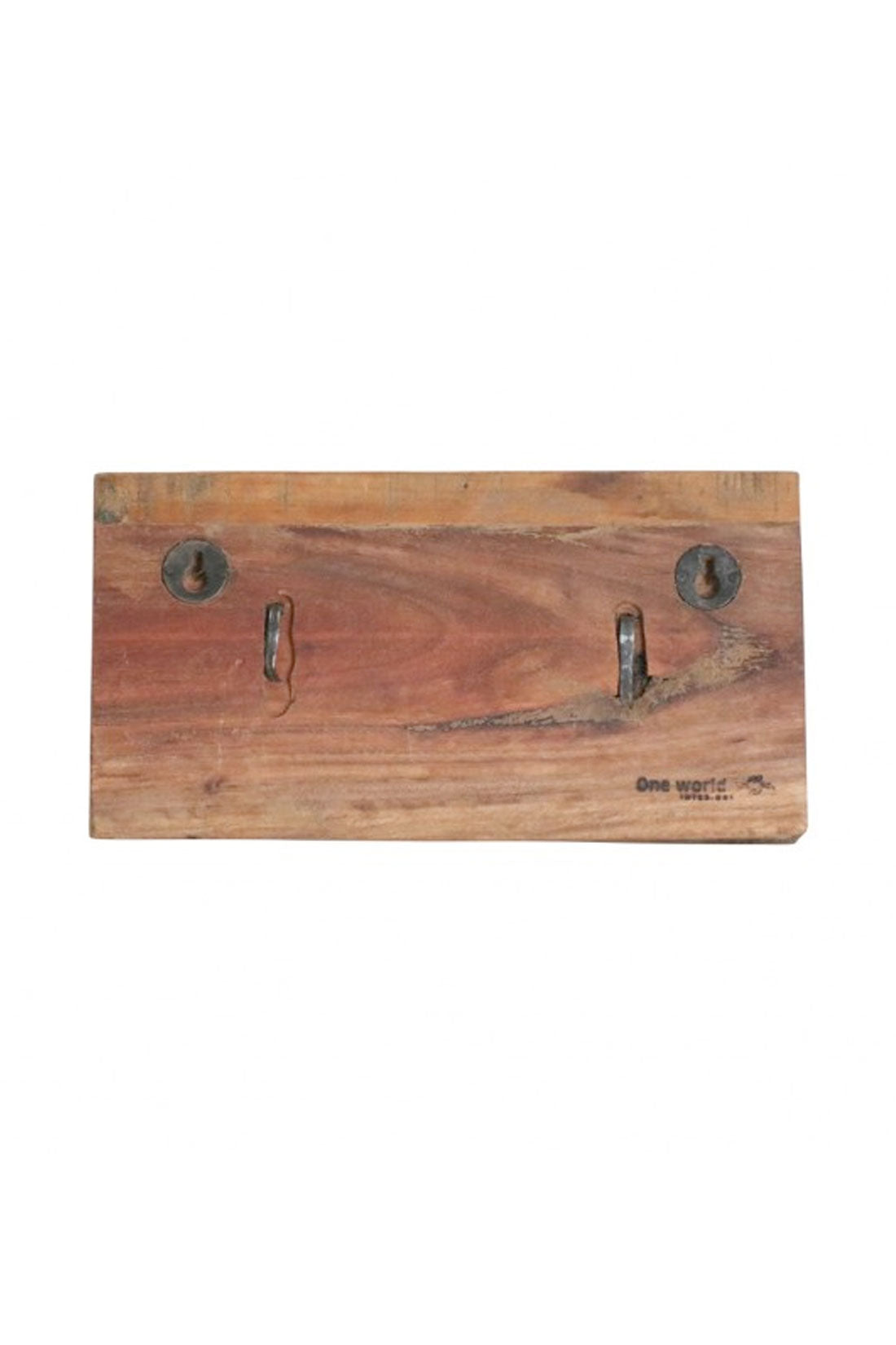 Vintage Wandgarderobe Altholz 2 Haken Handmade | STUFF Loft