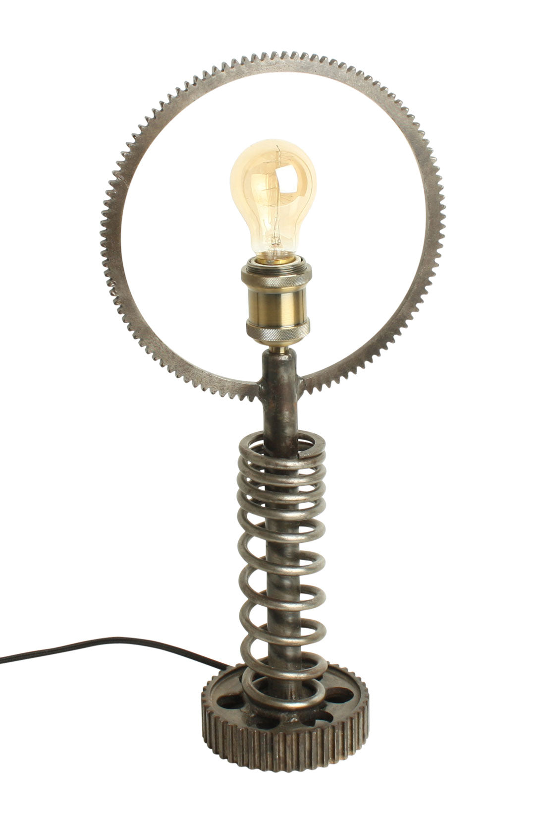 Design Tischleuchte aus alten Motorradteilen Vintage Loft Style