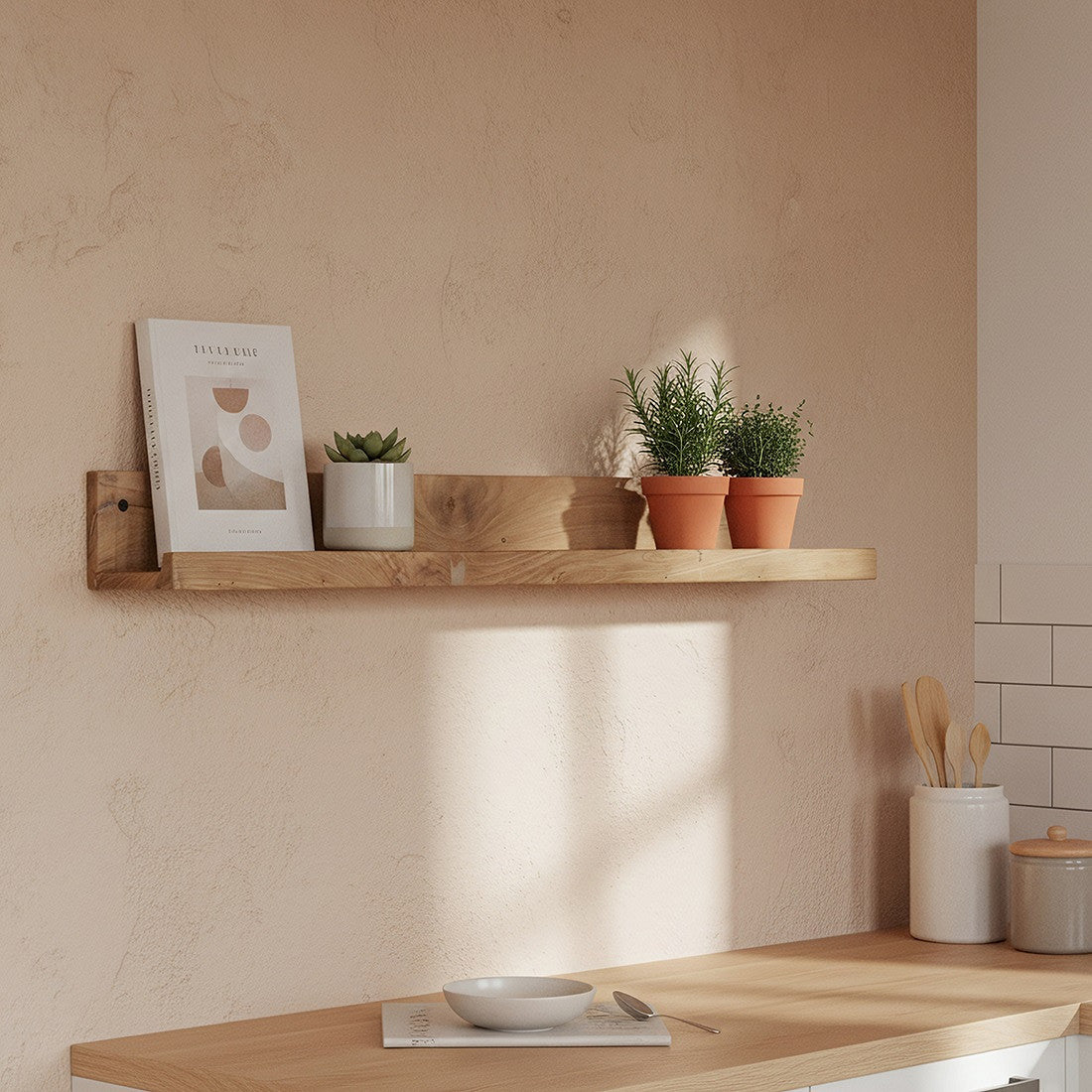 Wandregal Bilderleiste aus FSC recyceltem Altholz | STUFF Loft