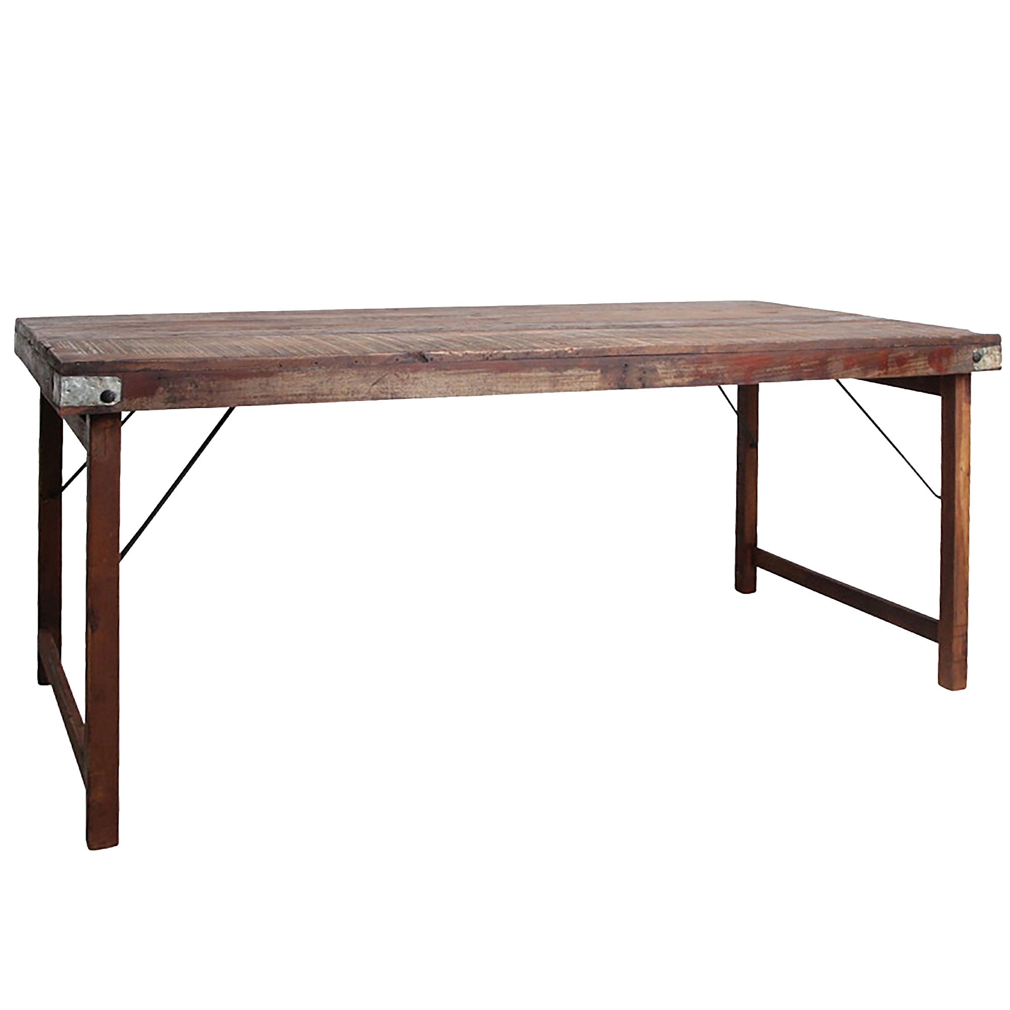 STUFF Loft Vintage Esstisch Tisch aus Holz klappbar Shabby-Chic brown | STUFF Shop