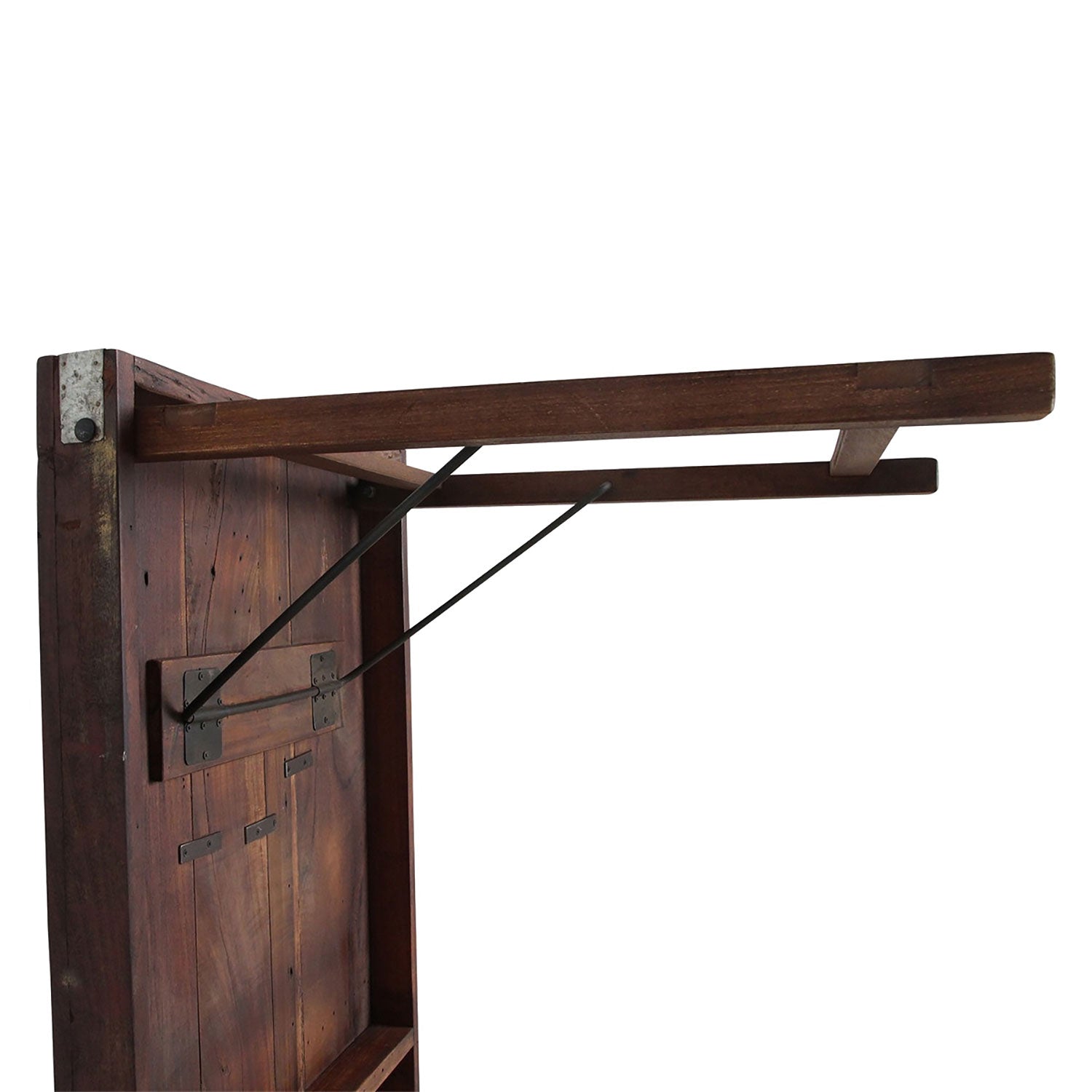 STUFF Loft Vintage Esstisch Tisch aus Holz klappbar Shabby-Chic brown