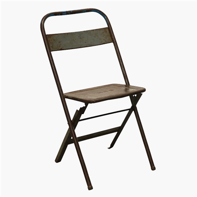 Vintage Klappstuhl in Grau