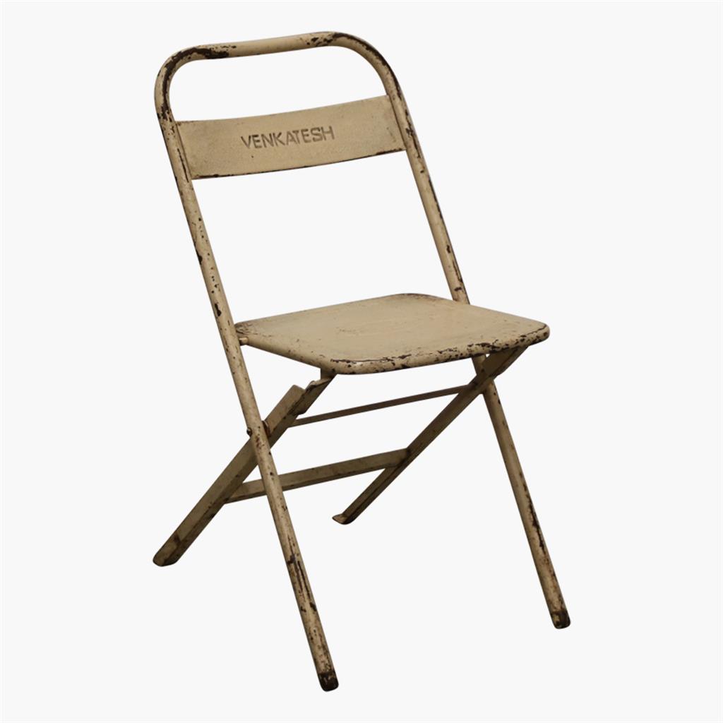 Vintage Klappstuhl in Beige