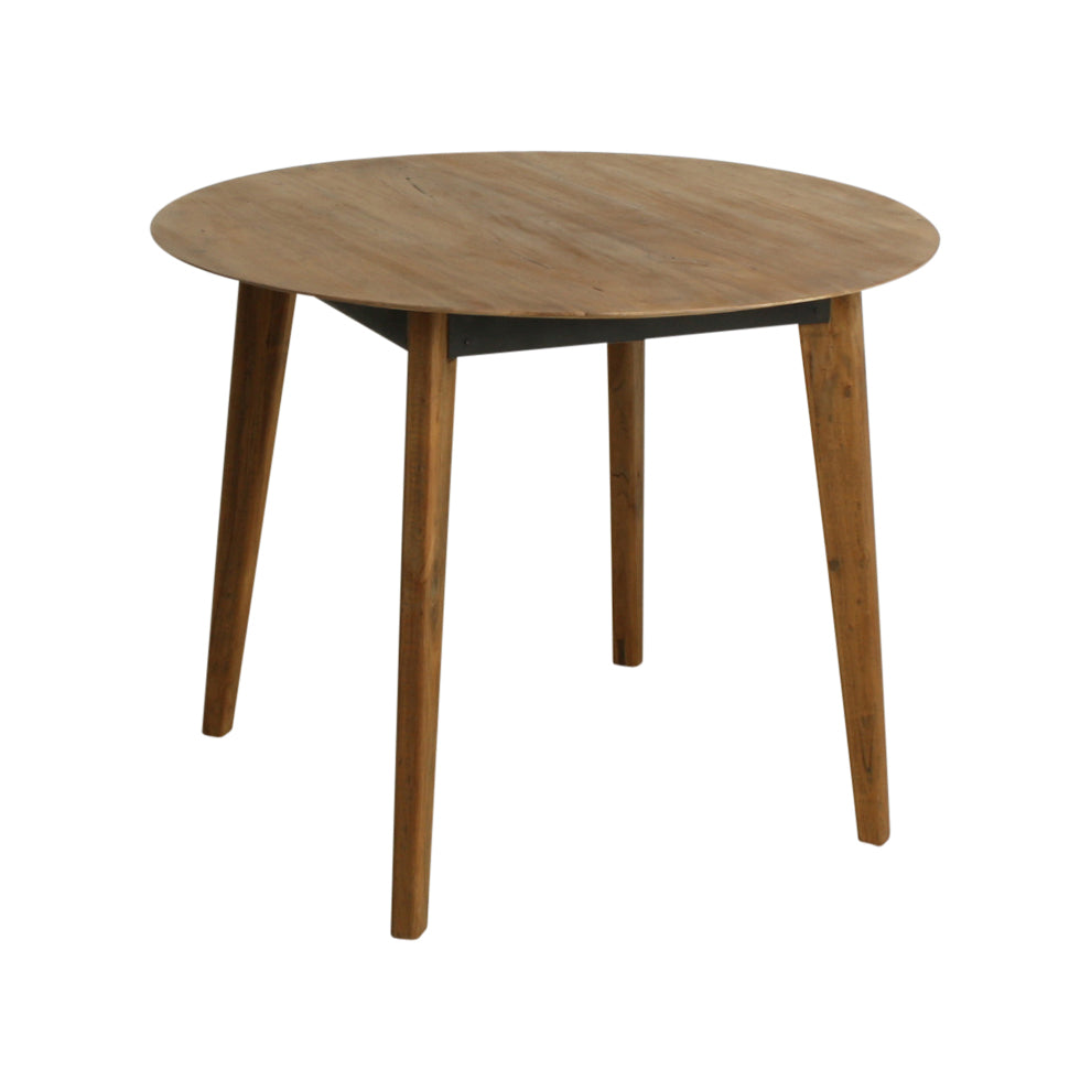 Esstisch Craftsman rund aus recyceltem Teakholz