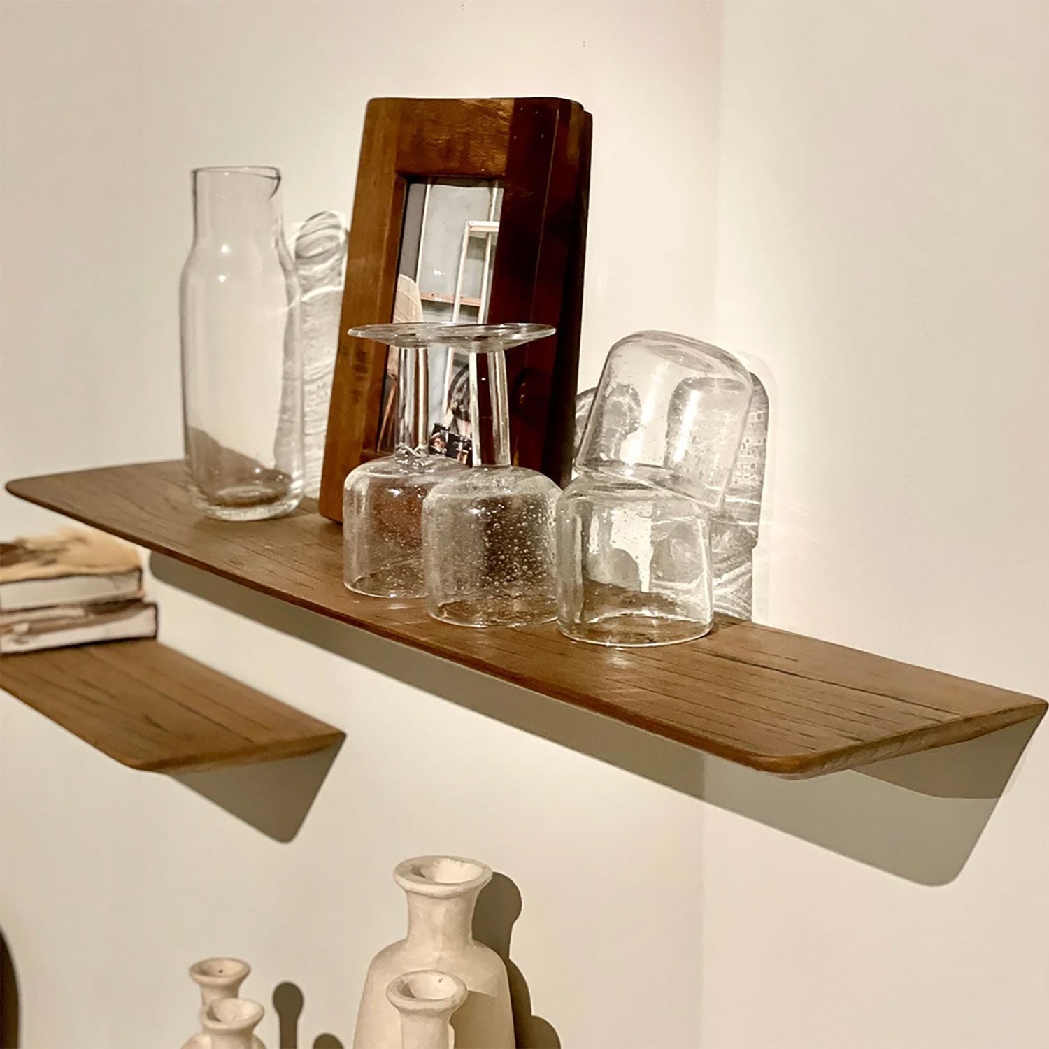 Wandregal Schweberegal Regal Wandboard aus Vintage Zedernholz 90cm