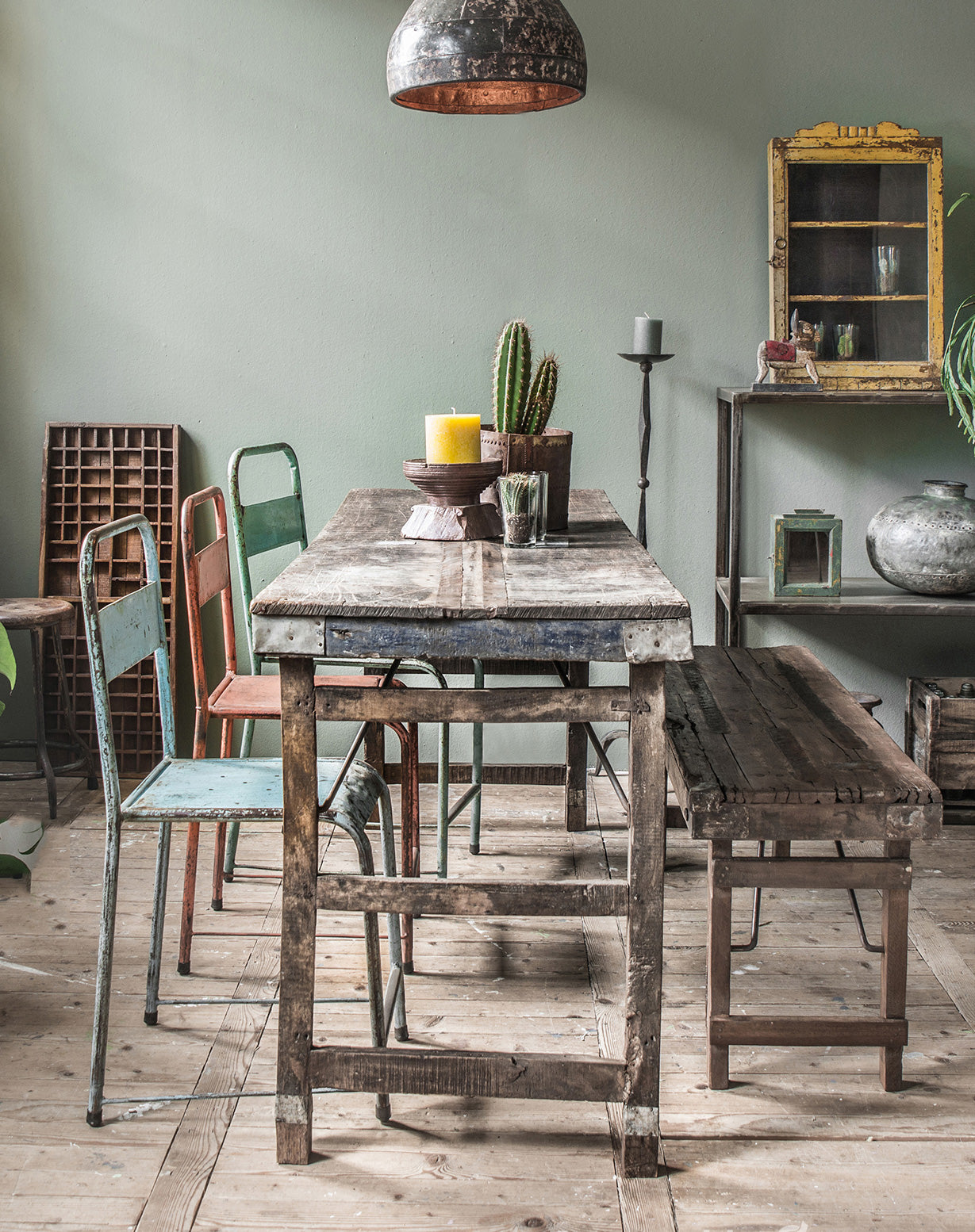 Vintage Marktplatz-Tisch Shabby-Chic | STUFF Loft