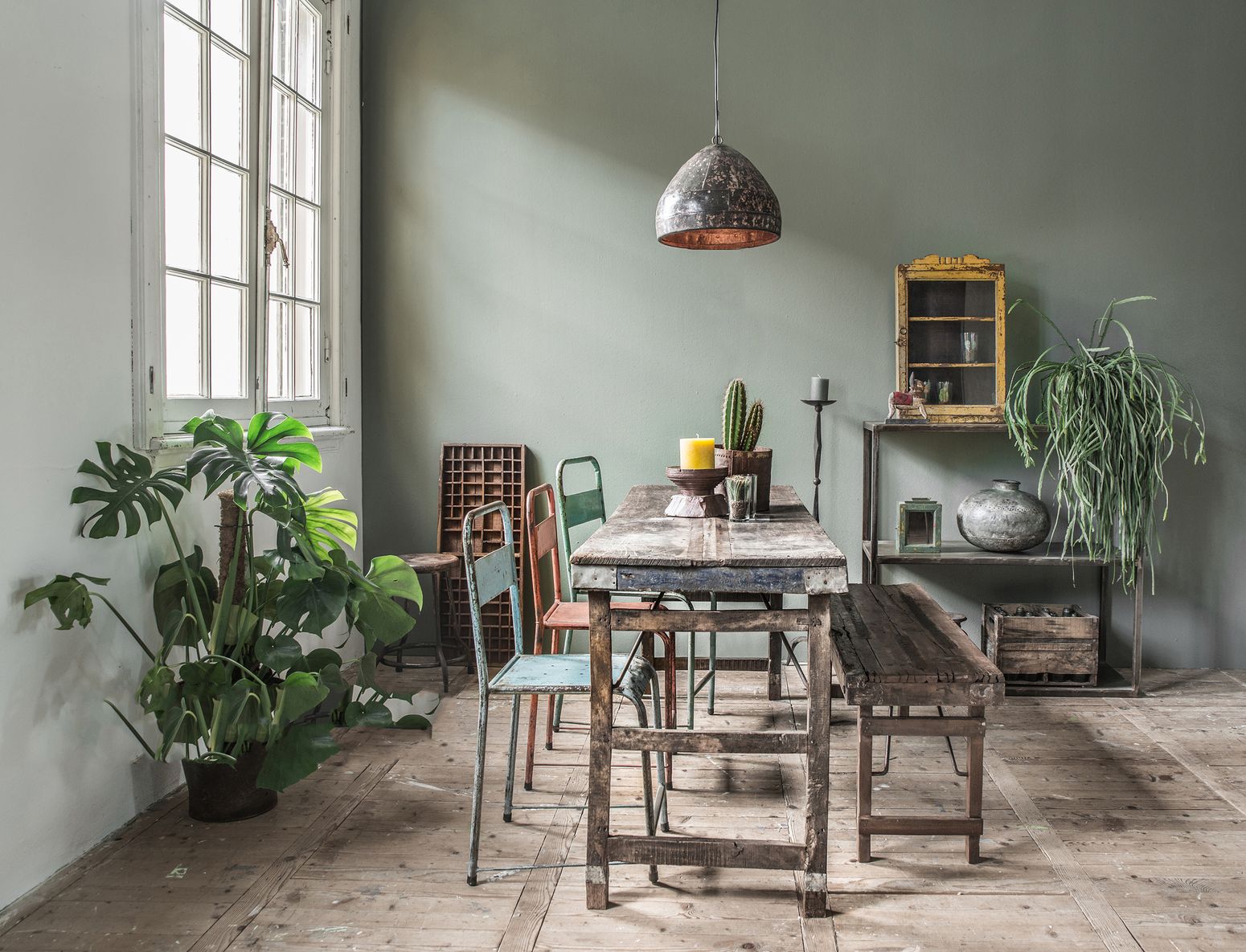 Vintage Marktplatz-Tisch Shabby-Chic | STUFF Loft