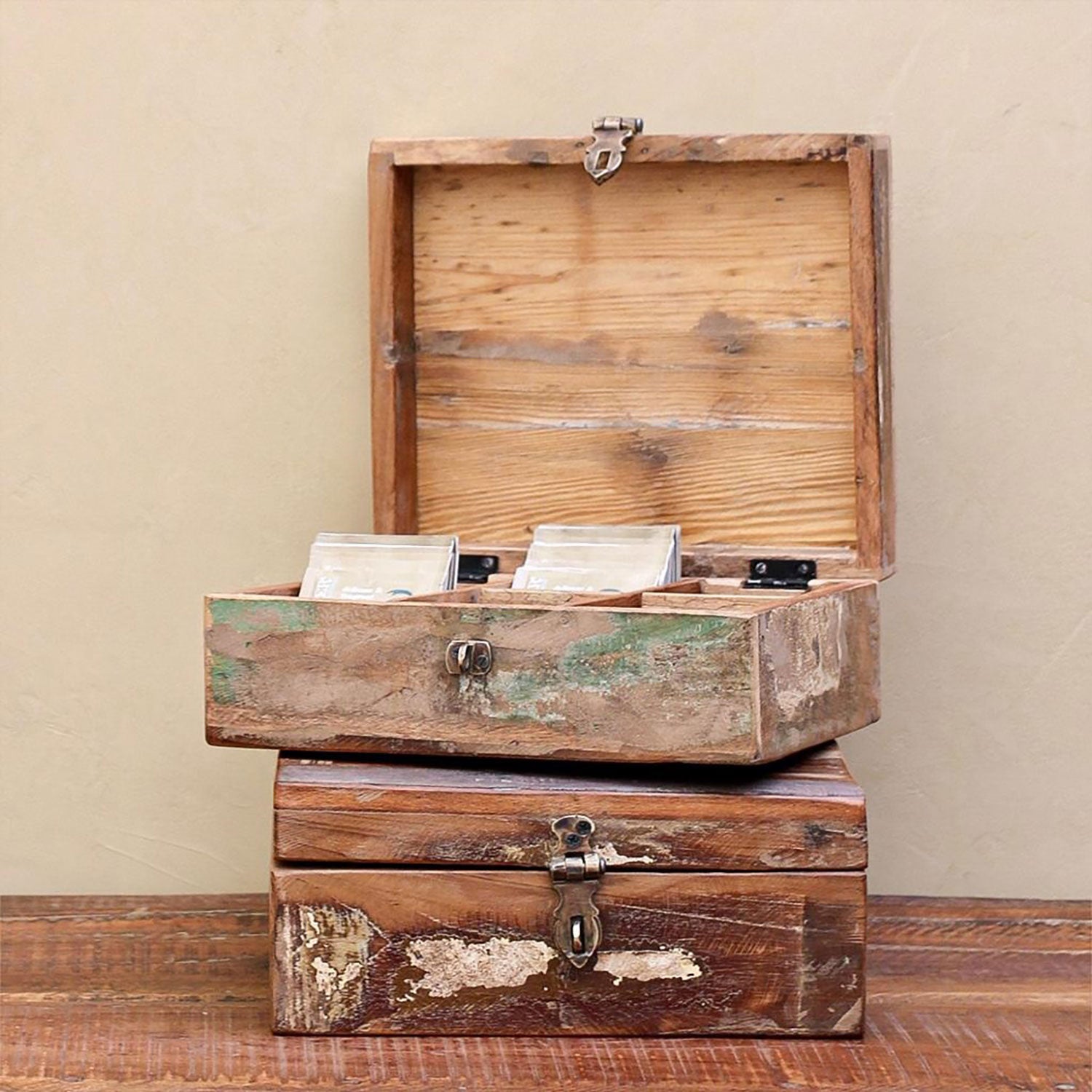 Teebox aus Holz vintage Shabby-Chic | STUFF Loft
