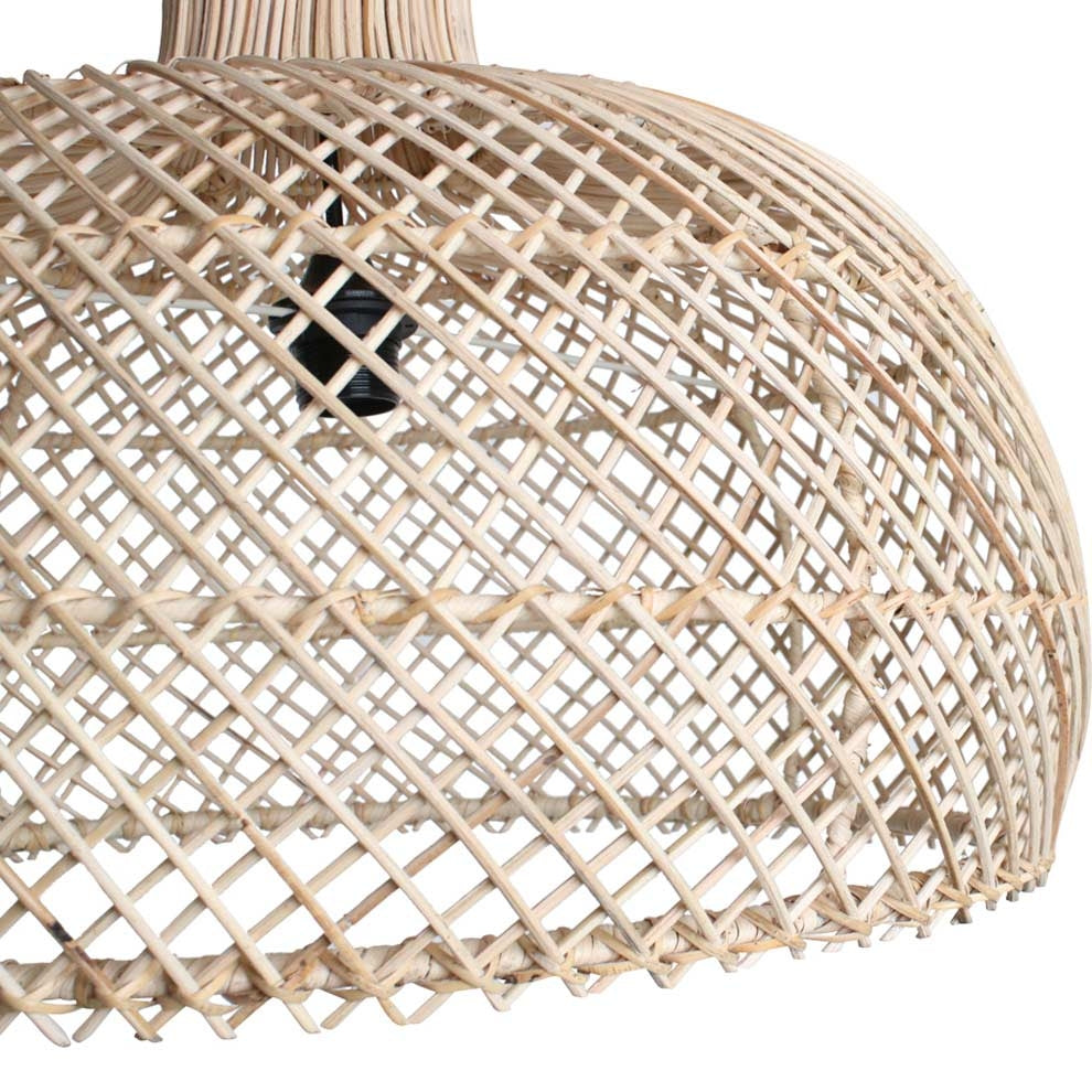 Rattan Lampe Maze Handmade natural L Ø 57cm