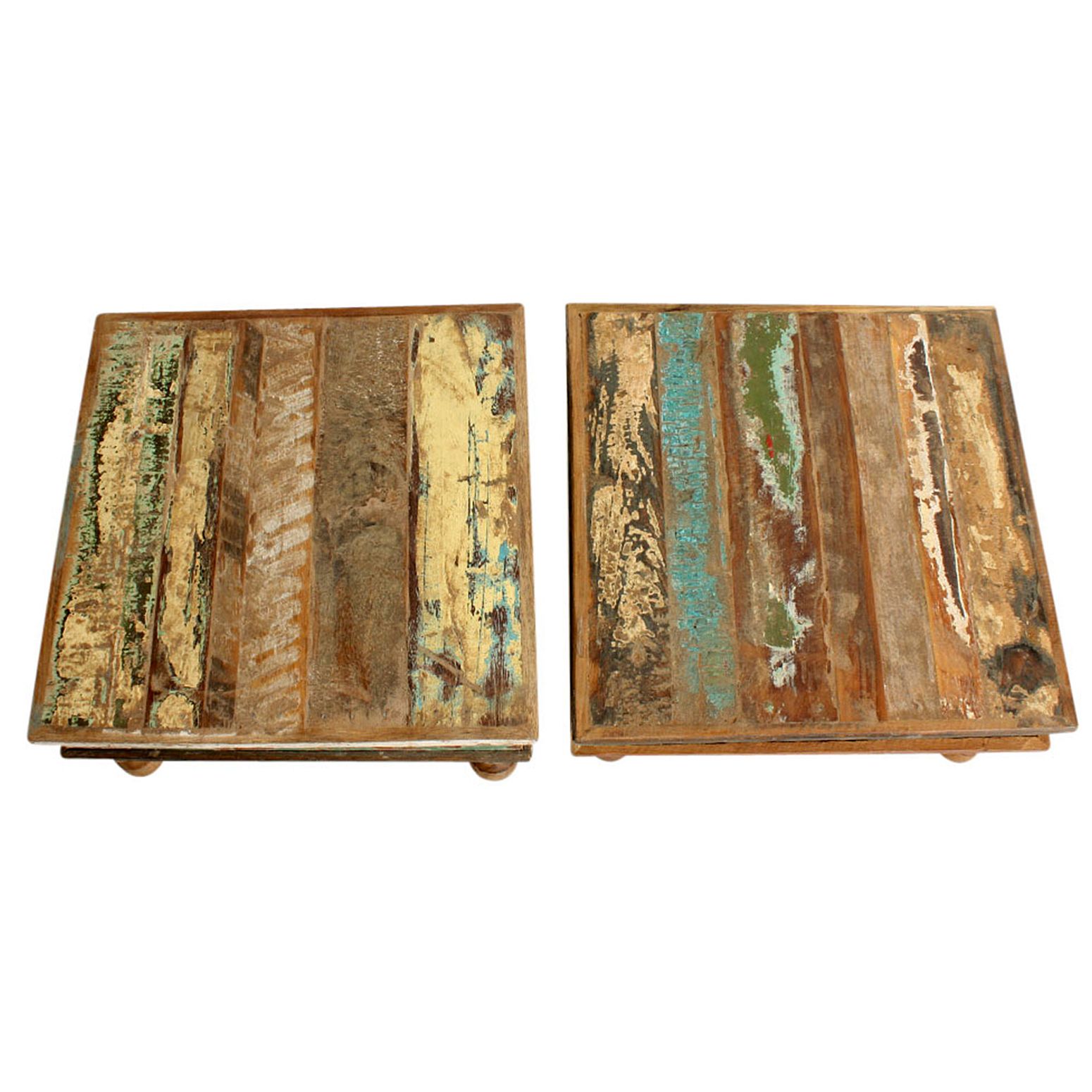 STUFF Loft Beistelltisch Bajot Altholz Shabby-Vintage Color