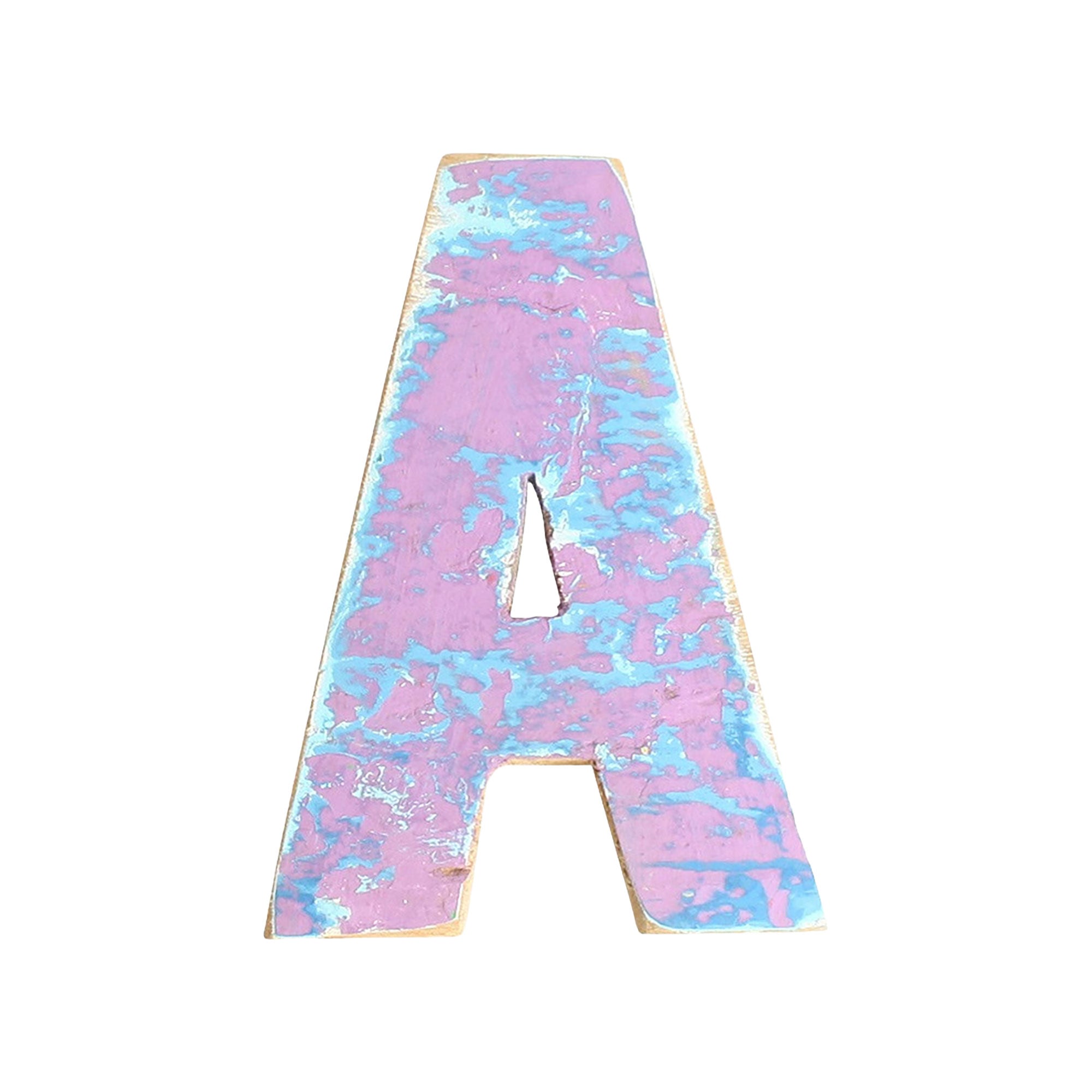 Dekobuchstaben Vintage aus Bootsholz A