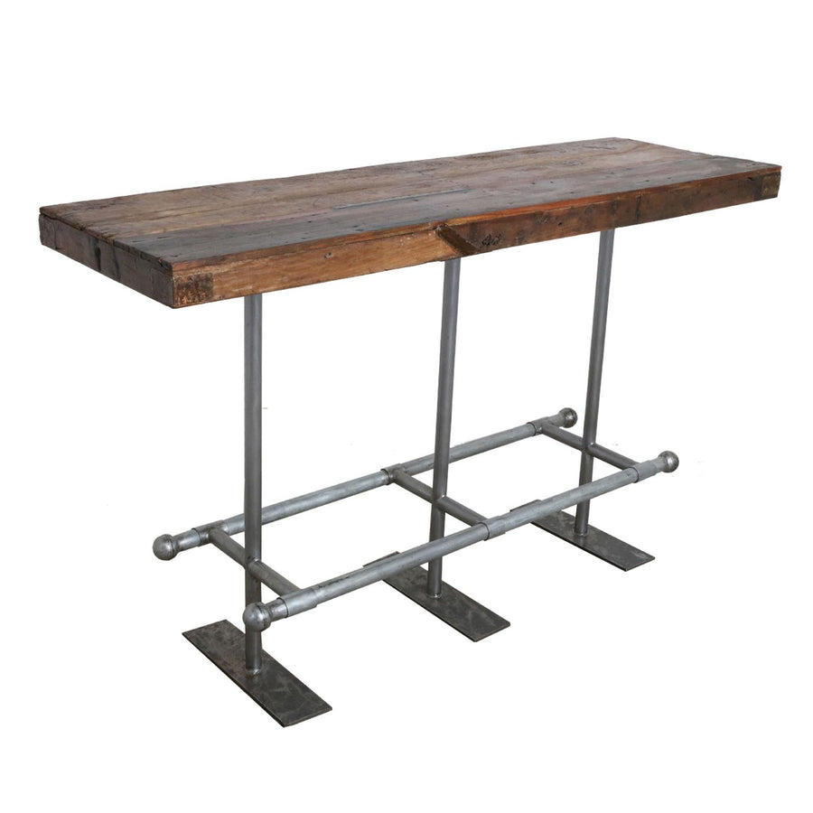 Bartisch im Vintage Industrial Design aus Altholz | STUFF Shop