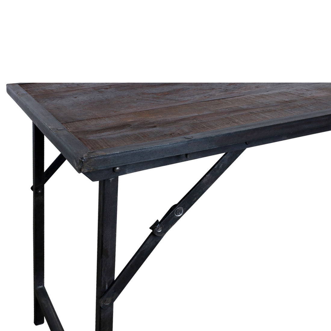 Esstisch im Industrie Loft Style Shabby Dark-Brown | STUFF Loft