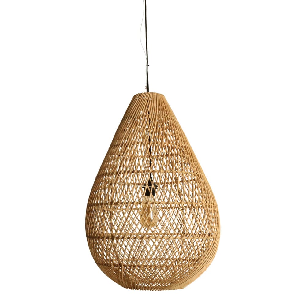 Deckenleuchte Drop Rattan natural