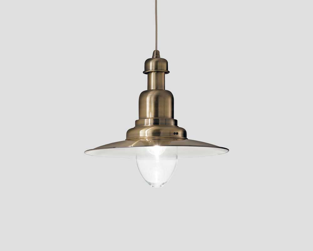 Hängeleuchte Kupferfinish Dialma Brown