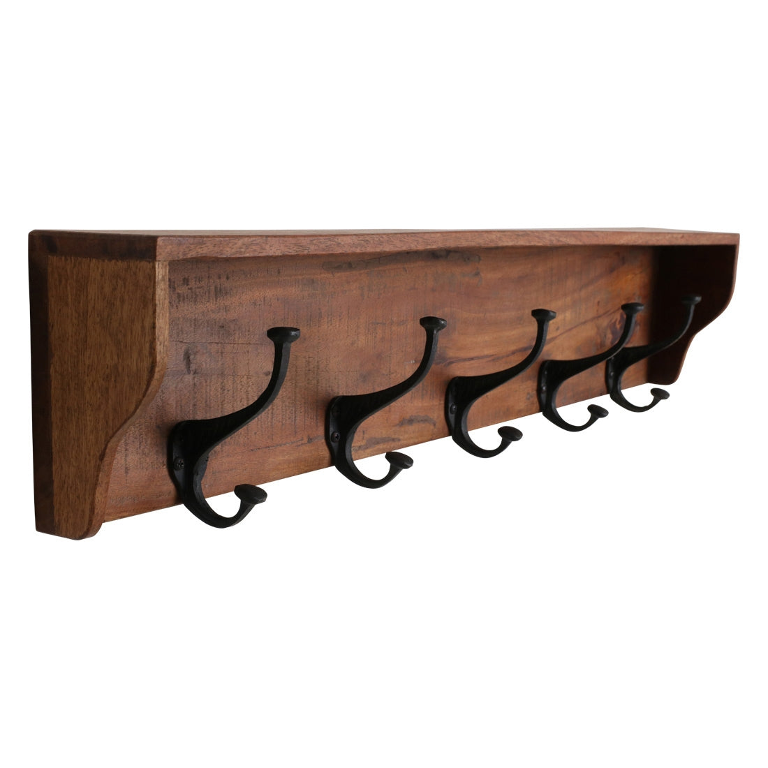 Vintage Wandgarderobe Flurgarderobe Garderobenhaken Wandhaken Altholz | STUFF Loft