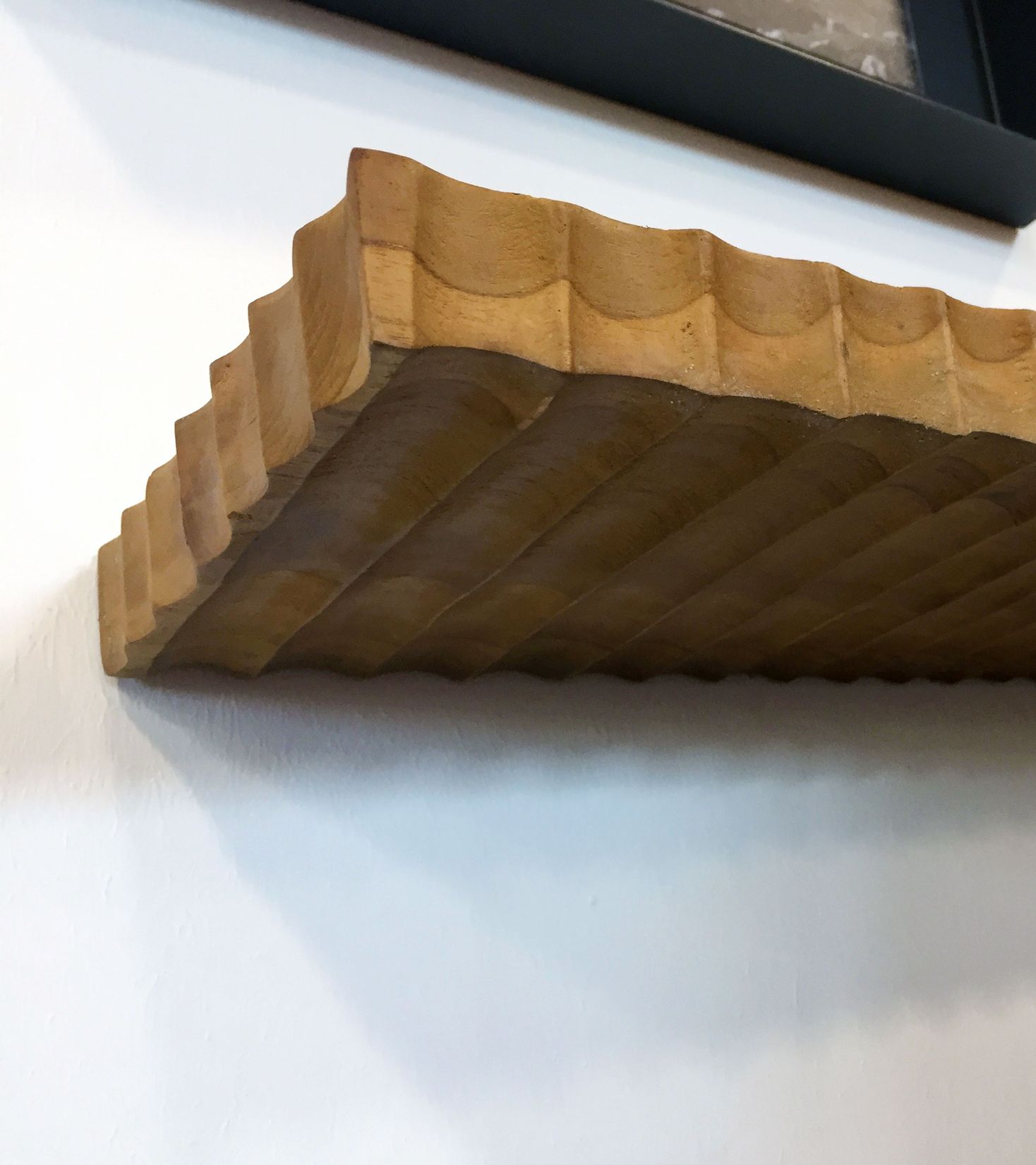 Wandregal Schweberegal aus Holz 60 cm - Äolische Kollektion