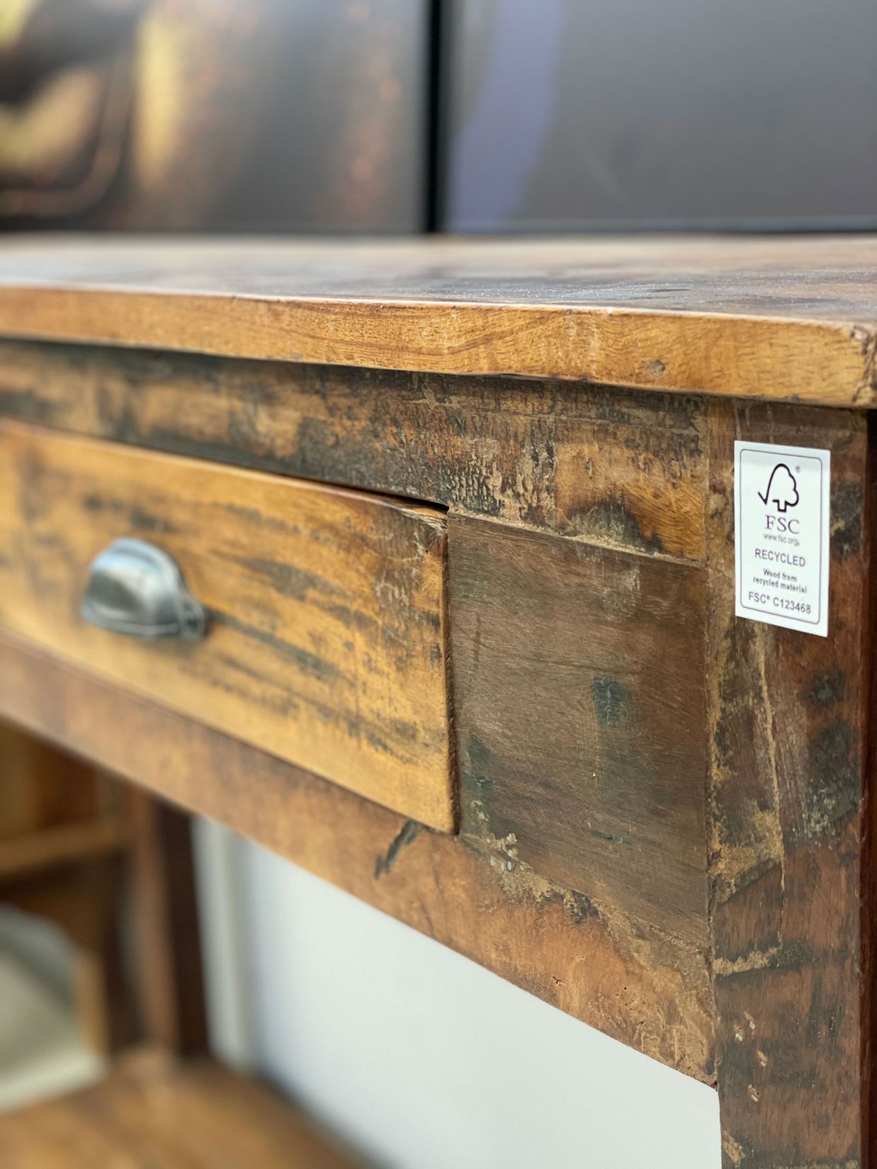 Konsolentisch mit 2 Schubladen - Factory Kollektion - STUFF Loft