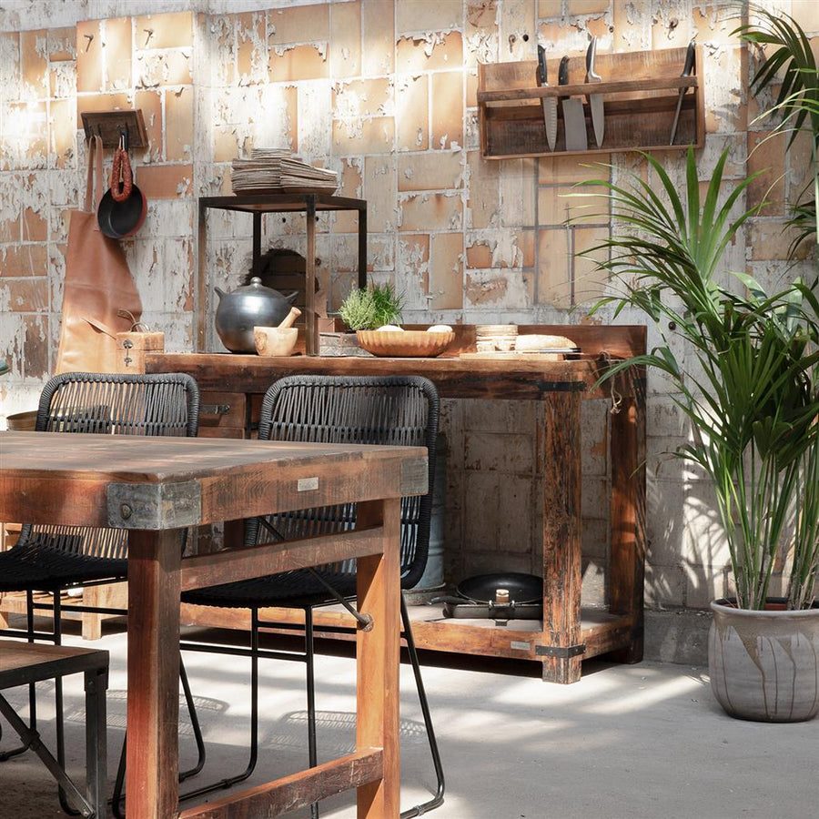 Wandregal Zeitschriftenhalter aus der Factory Kollektion mit rückseitiger Möglichkeit zur Wandaufhängung