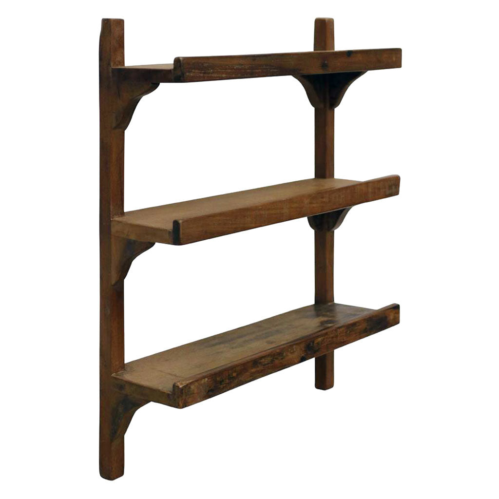 Küchenregal Heritage Trio aus recyceltem Altholz mit drei Ablagen von STUFF Loft