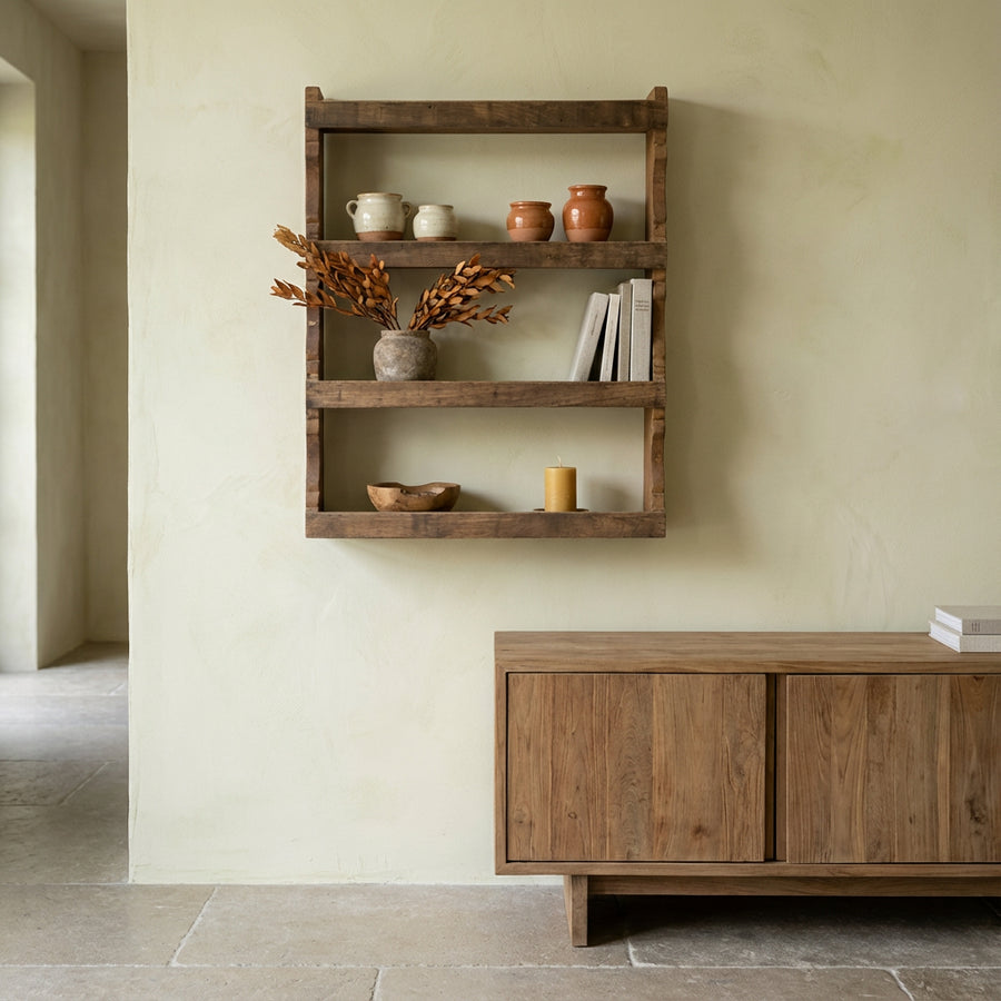 Wandregal 3 Böden aus der Factory Kollektion | STUFF Loft