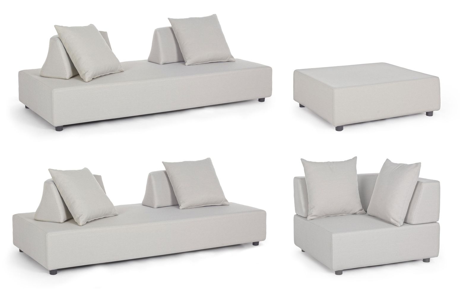 Outdoor Sofa Piper Eckgarnitur mit Kissen von Bizzotto | STUFF Shop