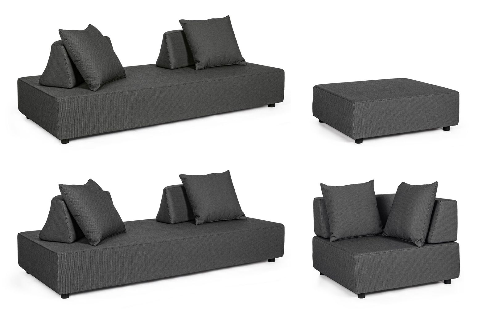 Outdoor Sofa Piper Eckgarnitur mit Kissen von Bizzotto | STUFF Shop