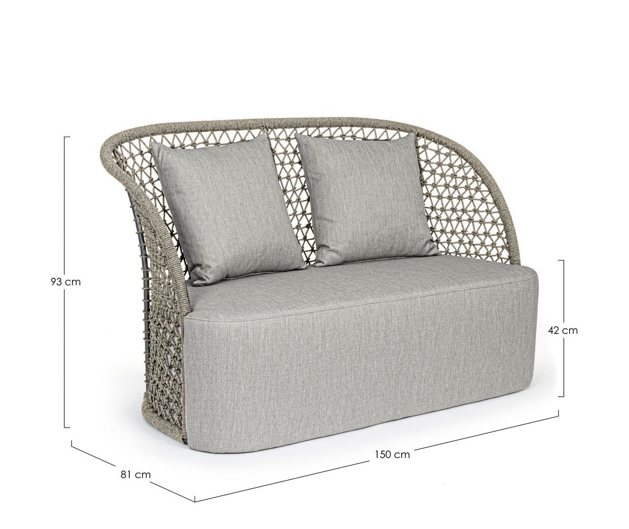 Outdoor Sofa Cuyen Anthra Bizzotto | STUFF Shop