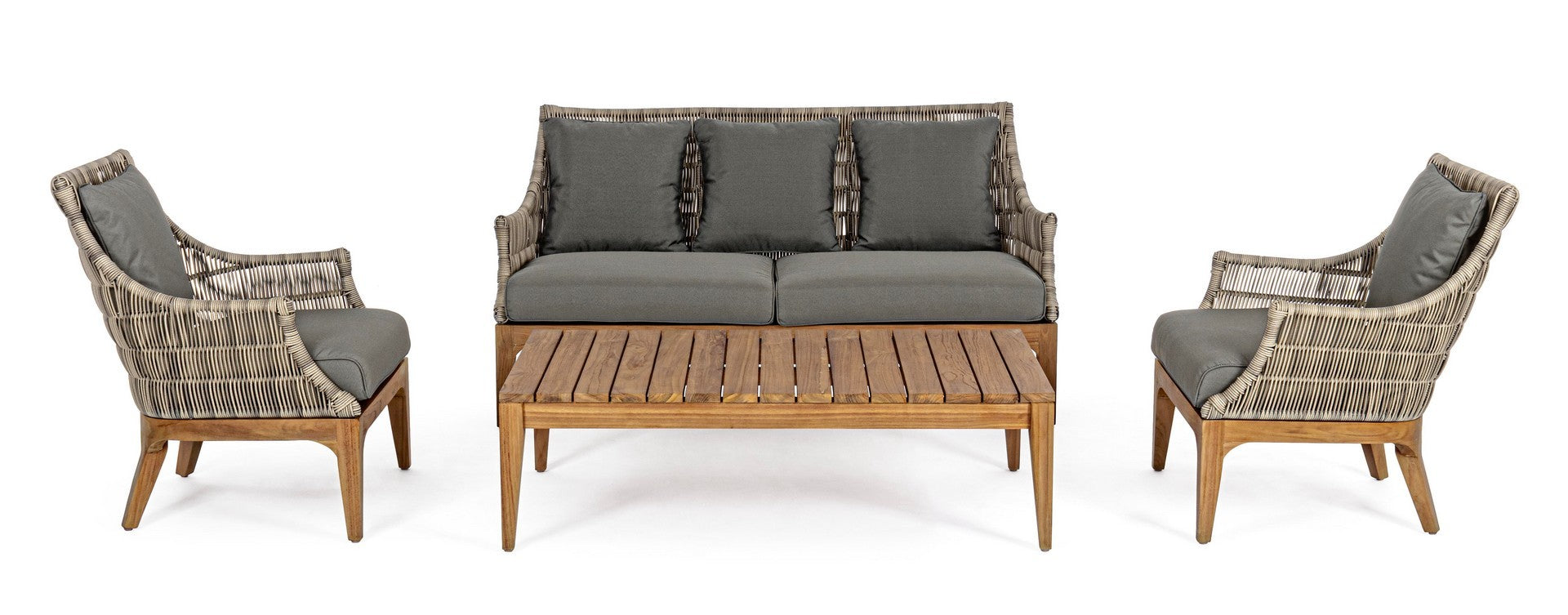 Outdoor Sofa Keilani mit Kissen für Garten und Terrasse