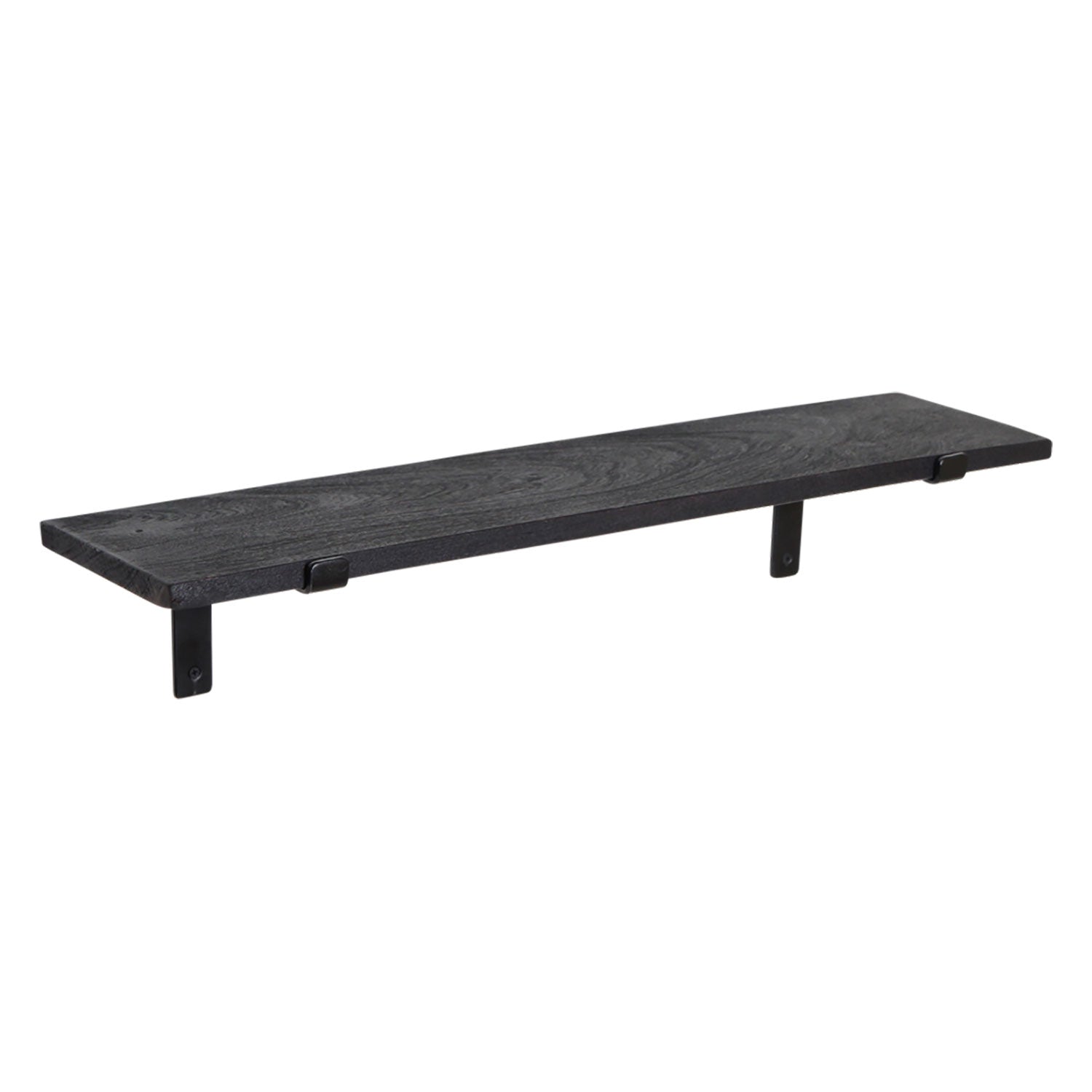 Wandregal Factory Black aus Altholz im Vintage Design schwarz | STUFF Loft