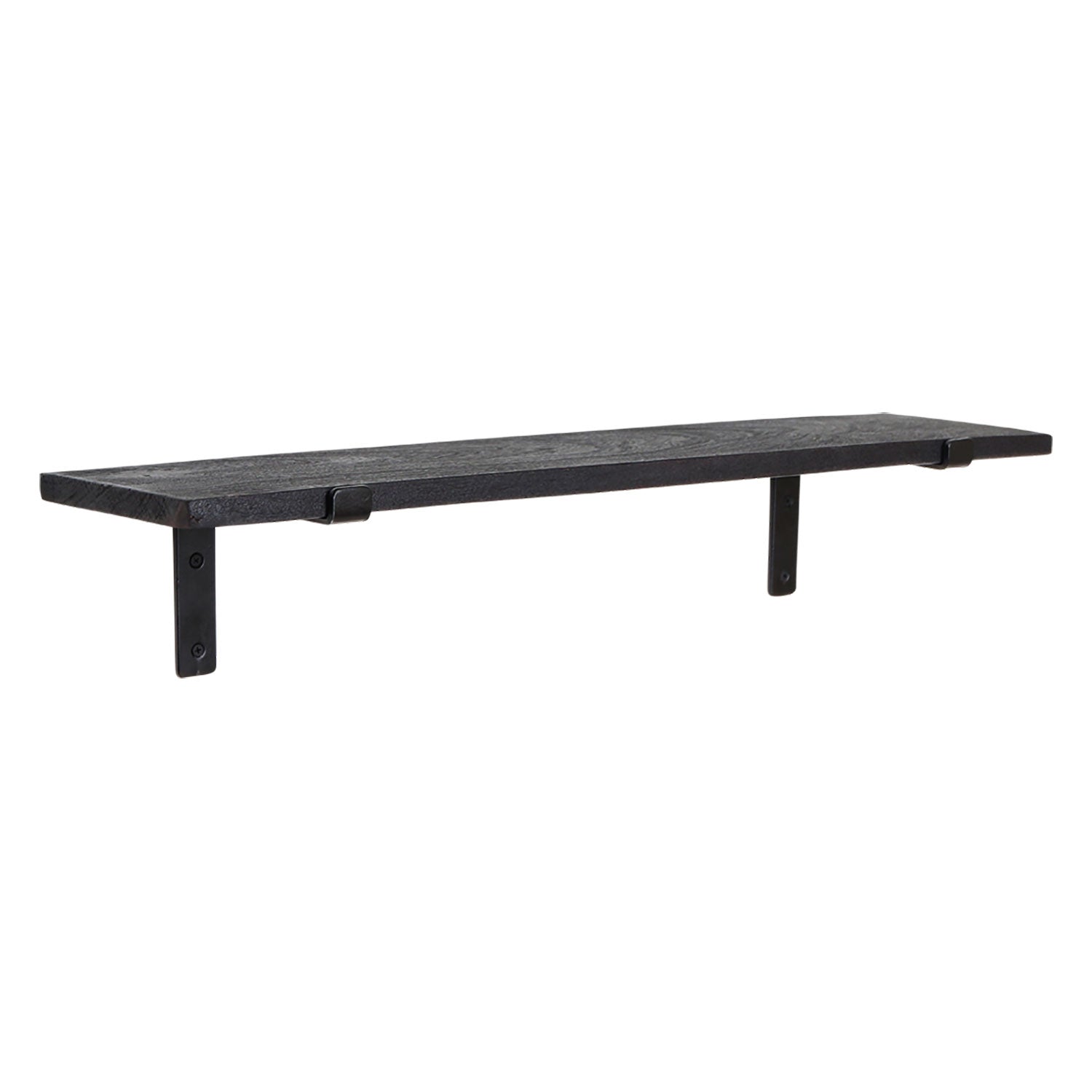 Wandregal Factory Black aus Altholz im Vintage Design schwarz | STUFF Loft