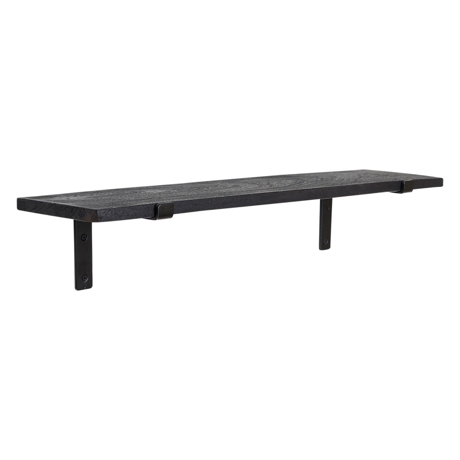 Wandregal Factory Black aus Altholz im Vintage Design schwarz | STUFF Loft