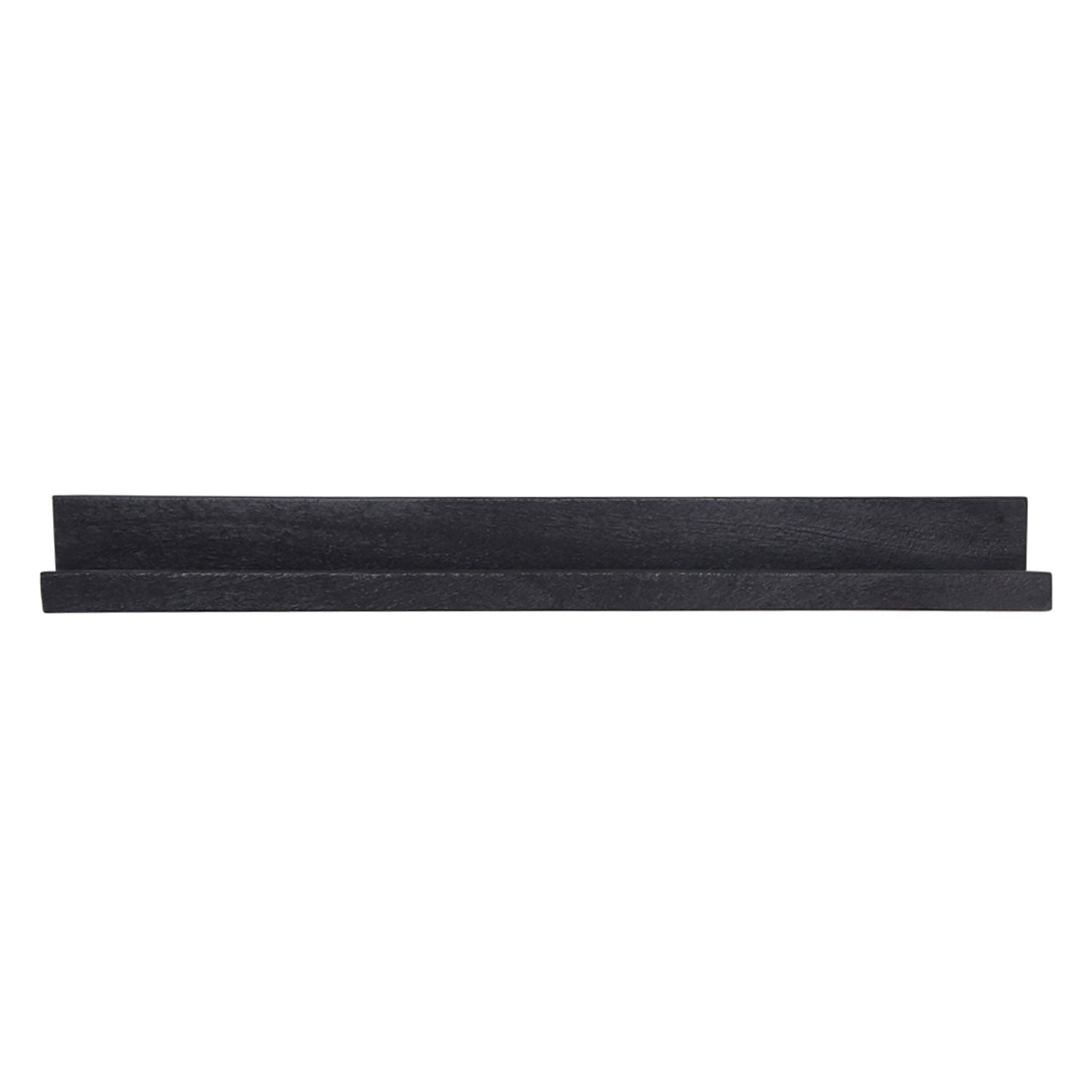 Wandregal Bilderleiste schwarz aus FSC recyceltem Altholz | STUFF Shop