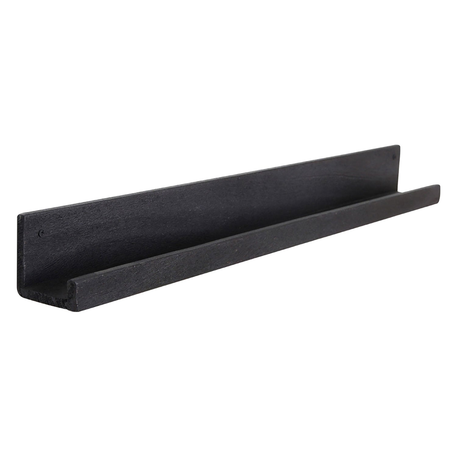 Wandregal Bilderleiste schwarz aus FSC recyceltem Altholz | STUFF Shop