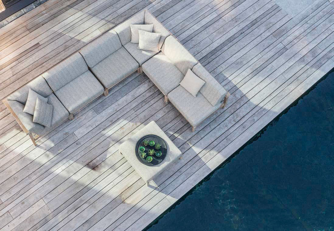 Gommaire Outdoor-Sofa Ottomane Copenhague inkl. Polster | STUFF Shop