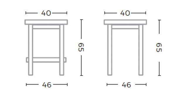 Outdoor Barhocker Alexi Teak