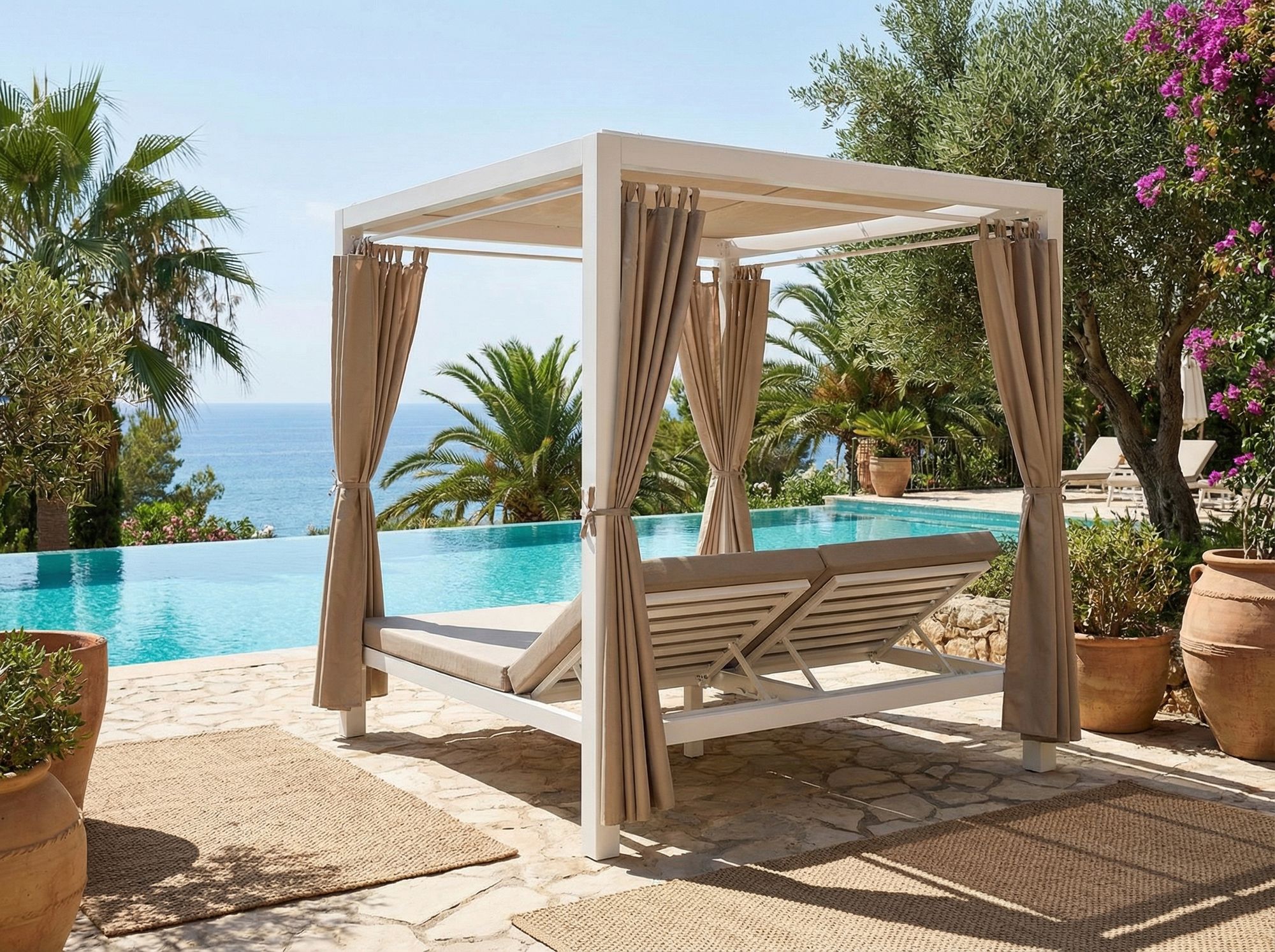 Outdoor Daybed Dream Weiß für Pool, Garten und Terrasse | Bizzotto bei STUFF Shop kaufen