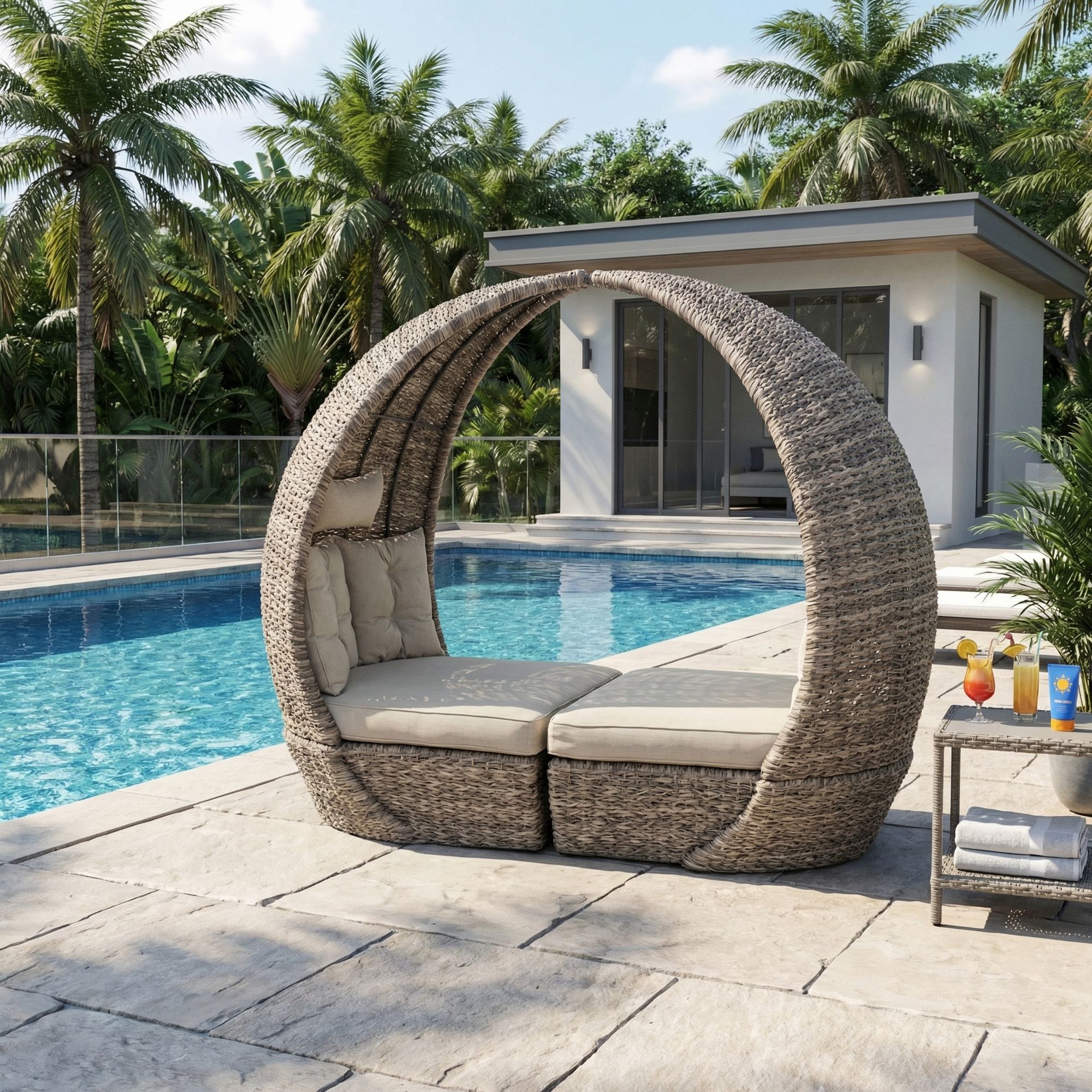 Daybed Samui Outdoor Lounge Sofa für Garten am Pool und Terrasse | Bizzotto bei STUFF Shop kaufen