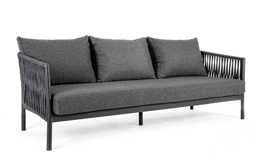 Outdoor Sofa Florencia mit Kissen anthrazit