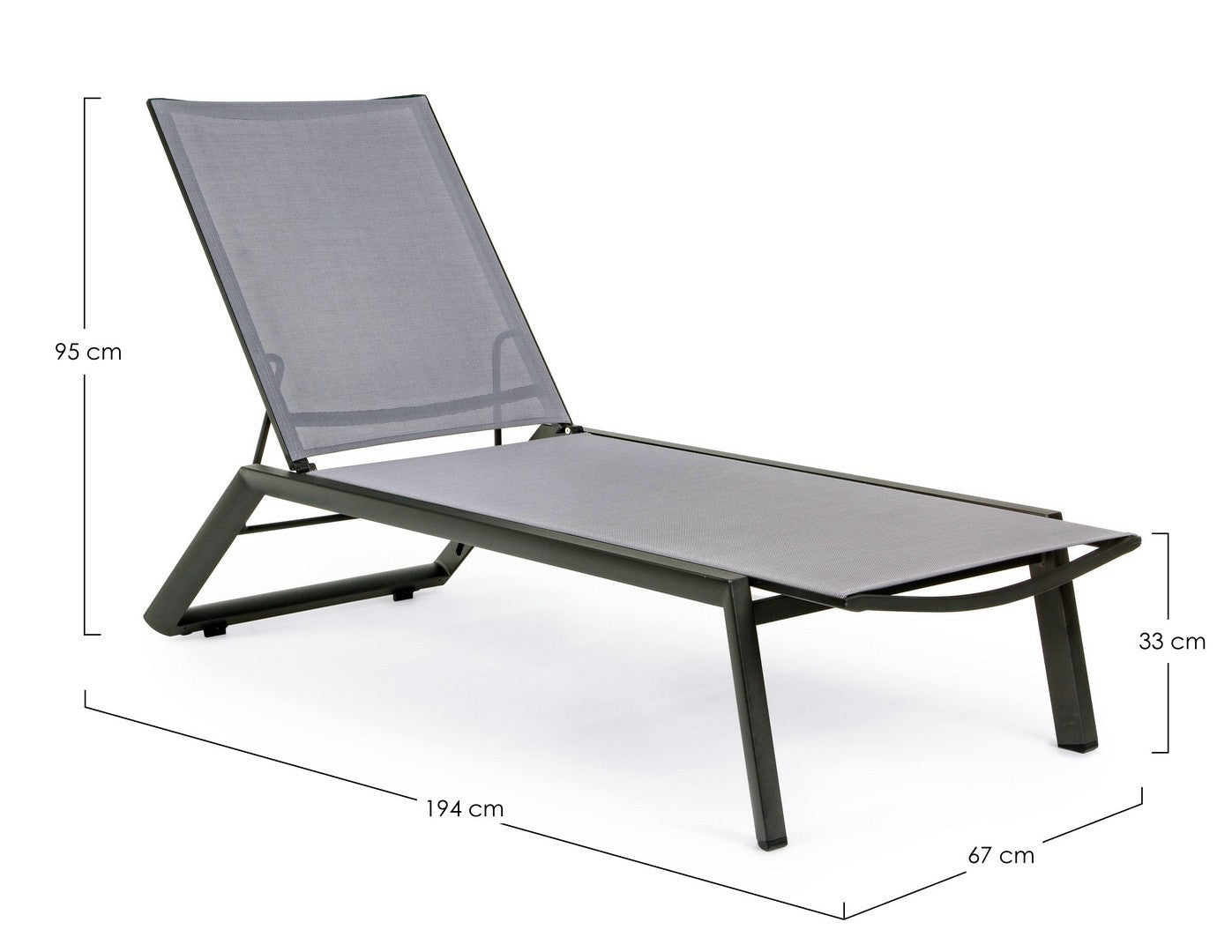 Rollbare Liege Cruise anthrazit Bizzotto I STUFF Shop