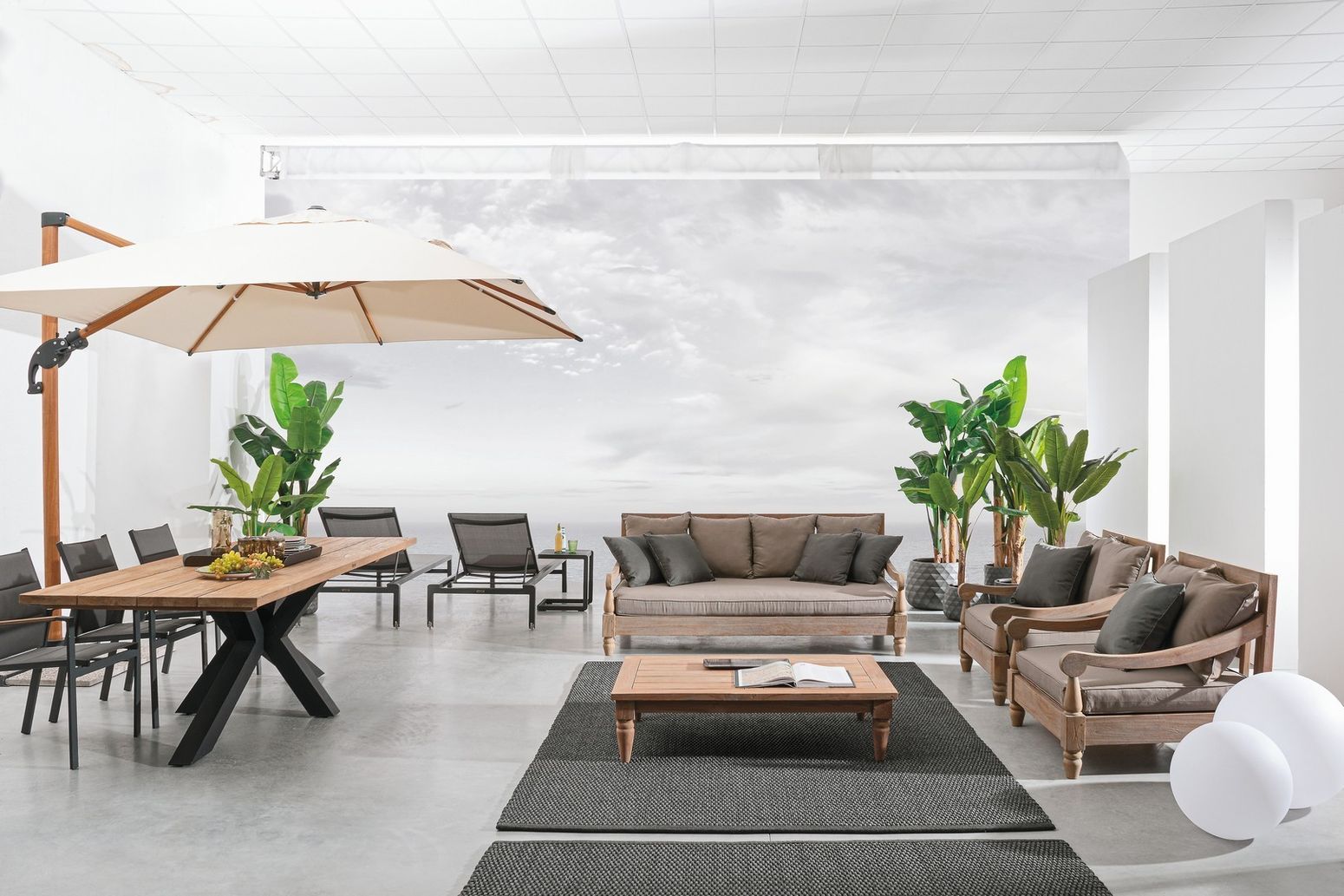Daybed Bali Teak mit Kissen Bizzotto I STUFF Shop
