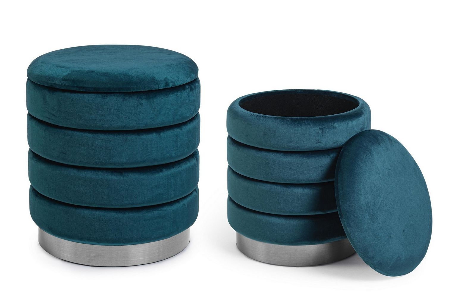 Pouf Darina 2-Set türkis