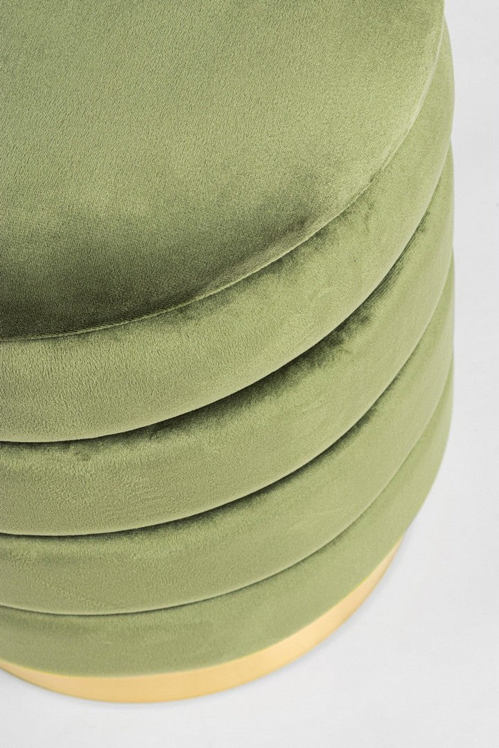 Pouf Darina 2-Set olivgrün