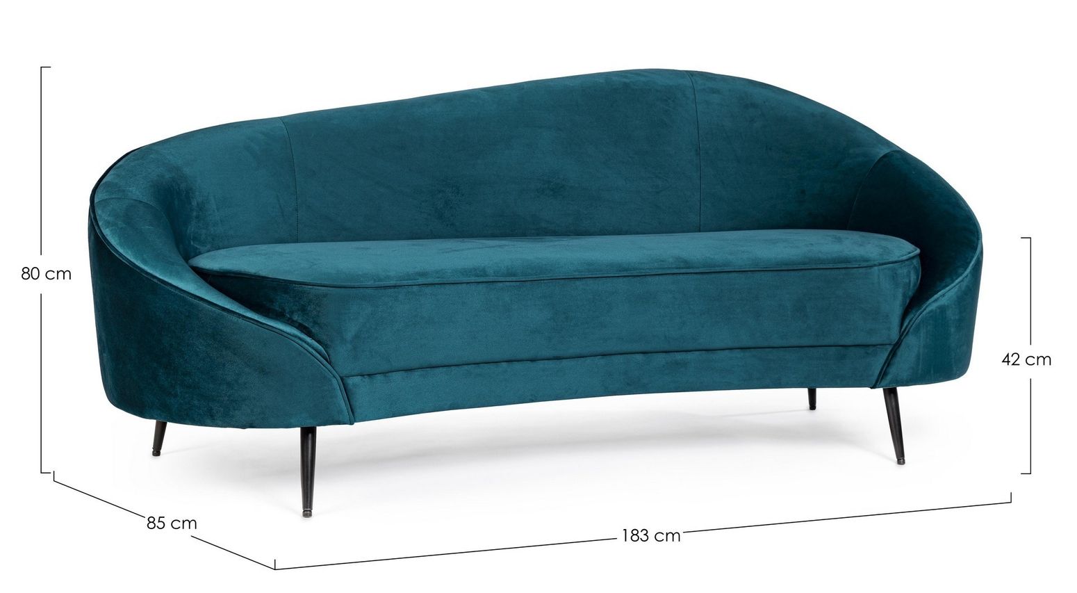 Sofa Seraphin ozeanblau I STUFF Shop
